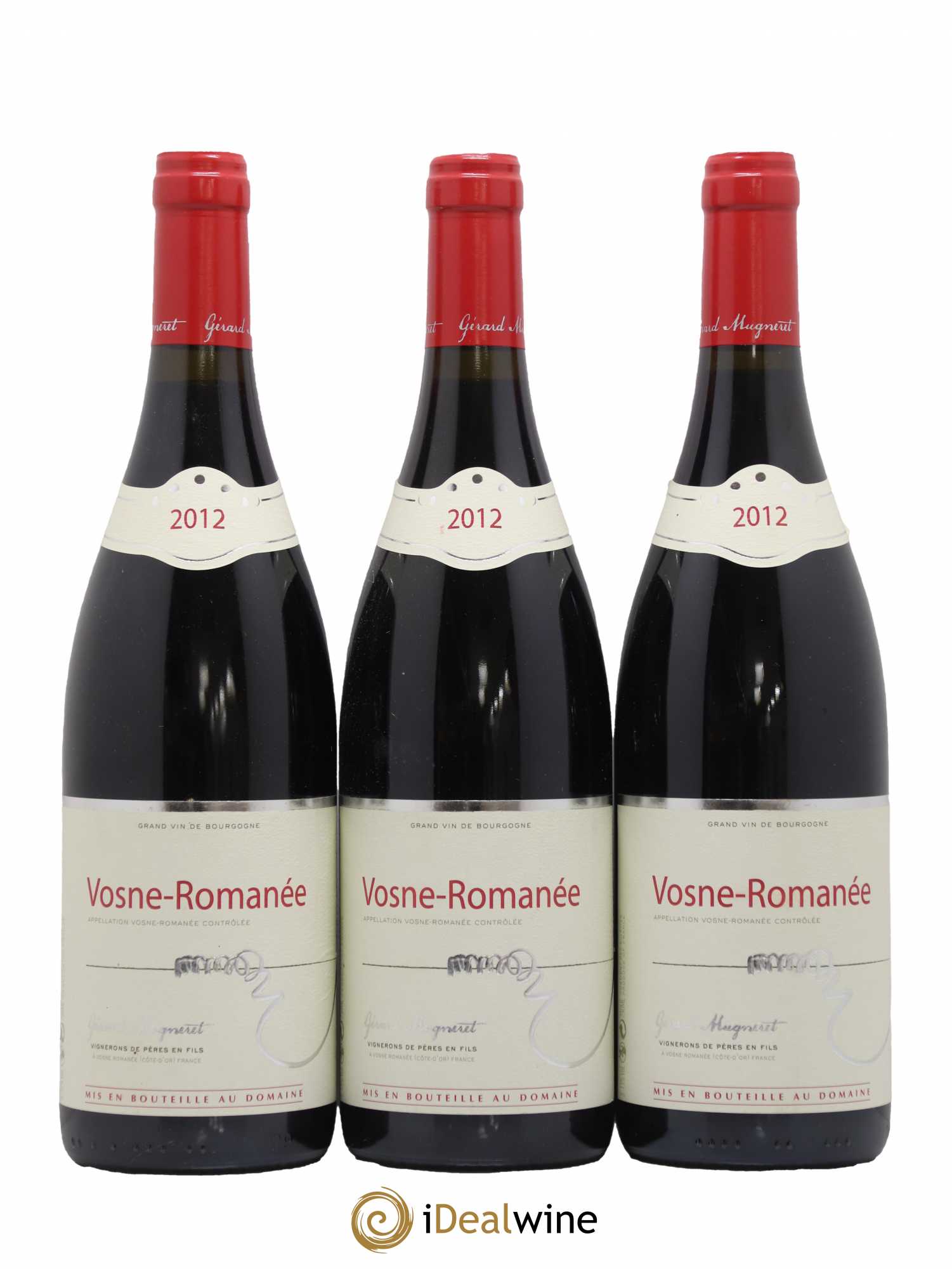 Vosne-Romanée Gérard Mugneret 2012 - Lot de 3 bouteilles - 0
