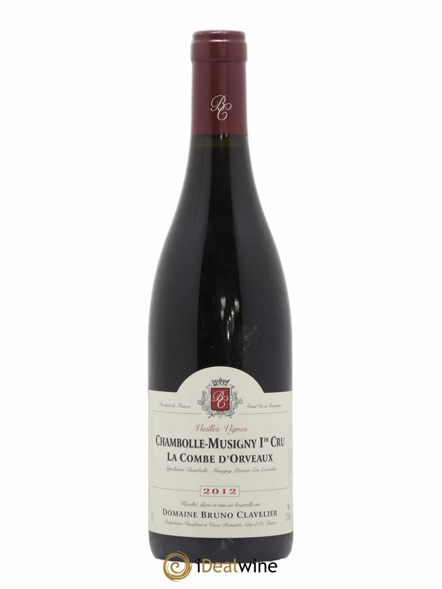 Chambolle-Musigny 1er Cru La Combe d'Orveaux Vieilles Vignes Bruno Clavelier 2012 - Lot de 1 bouteille - 0