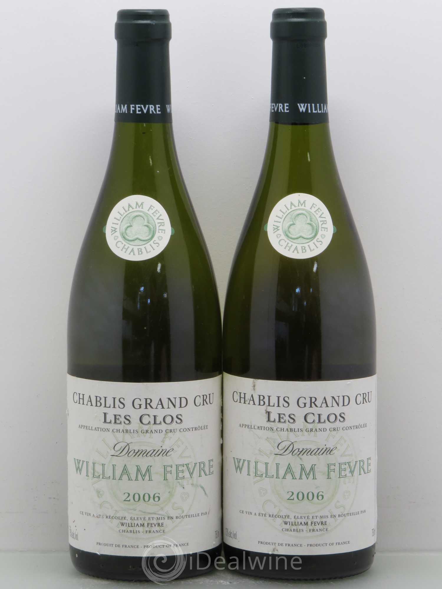 Chablis Grand Cru Les Clos William Fèvre 2006 - Lot de 2 bouteilles - 0