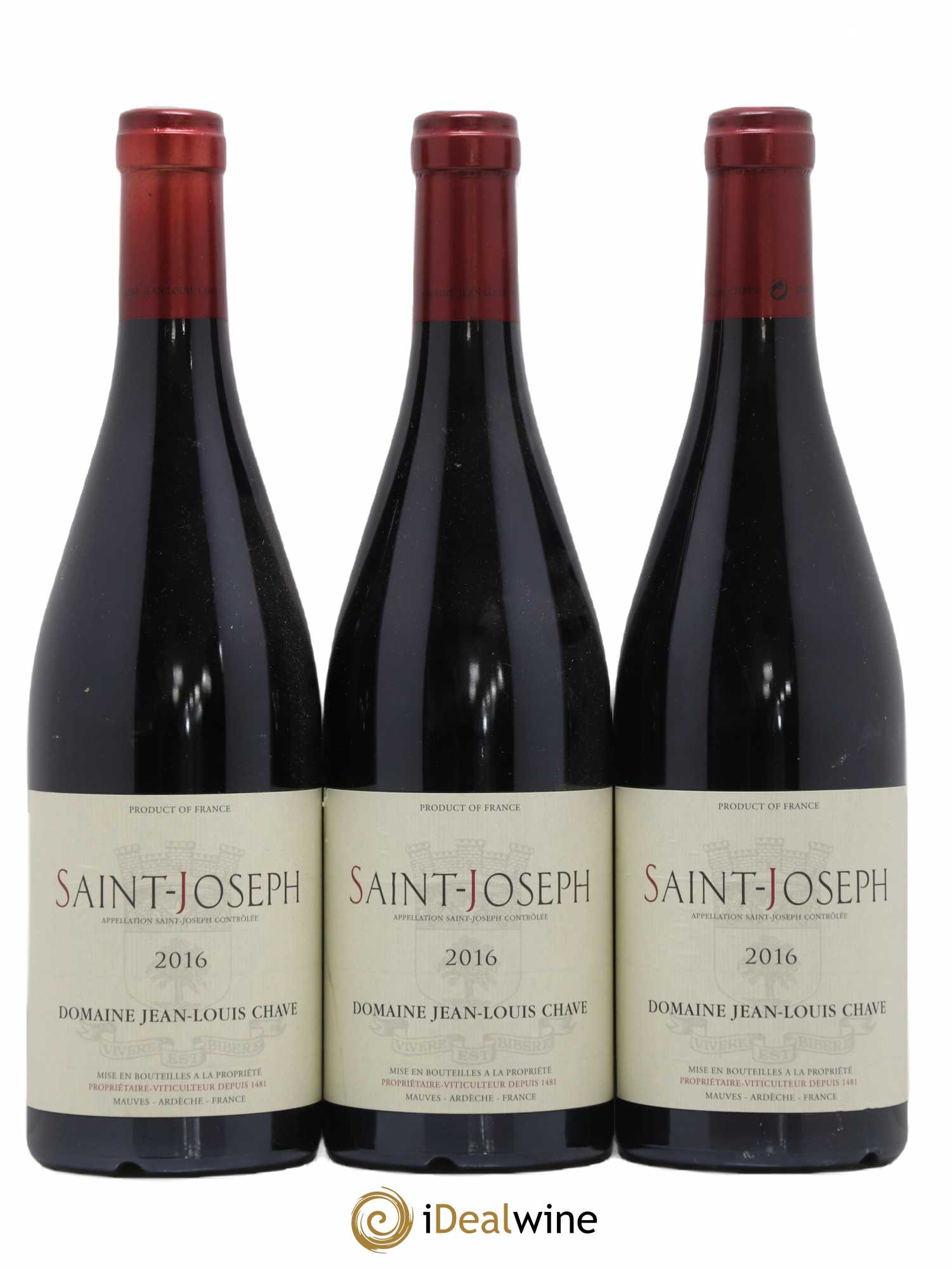 Saint-Joseph Jean-Louis Chave 2016 - Lot de 3 bouteilles - 0