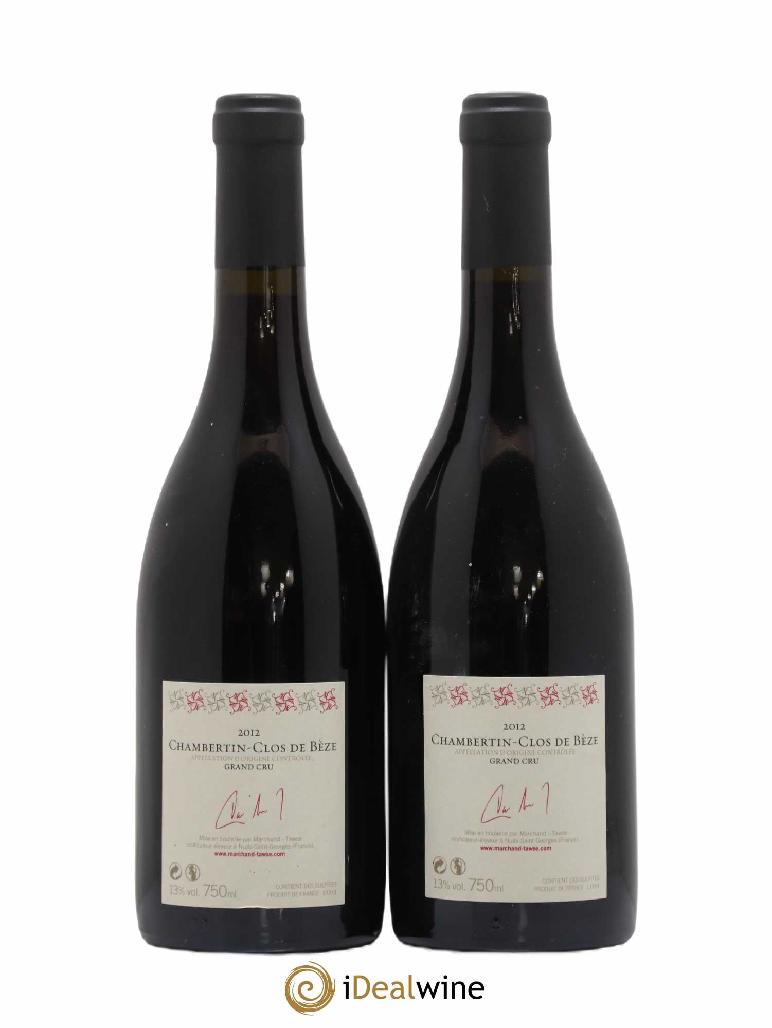 Chambertin Clos de Bèze Grand Cru Domaine Marchand Tawse 2012 - Lot de 2 bouteilles - 1