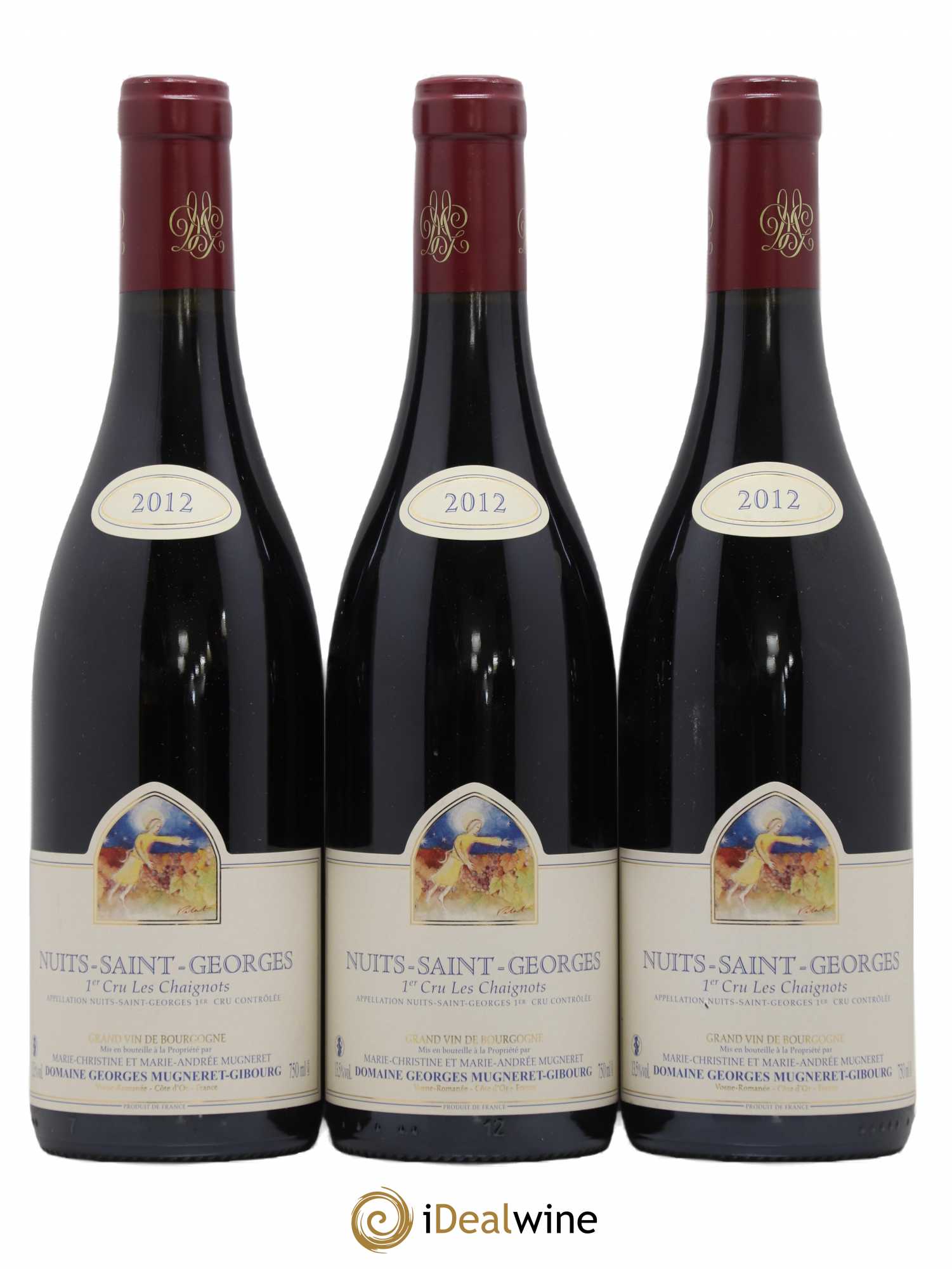 Nuits-Saint-Georges 1er Cru Les Chaignots Georges Mugneret (Domaine) 2012 - Lot de 3 bouteilles - 0