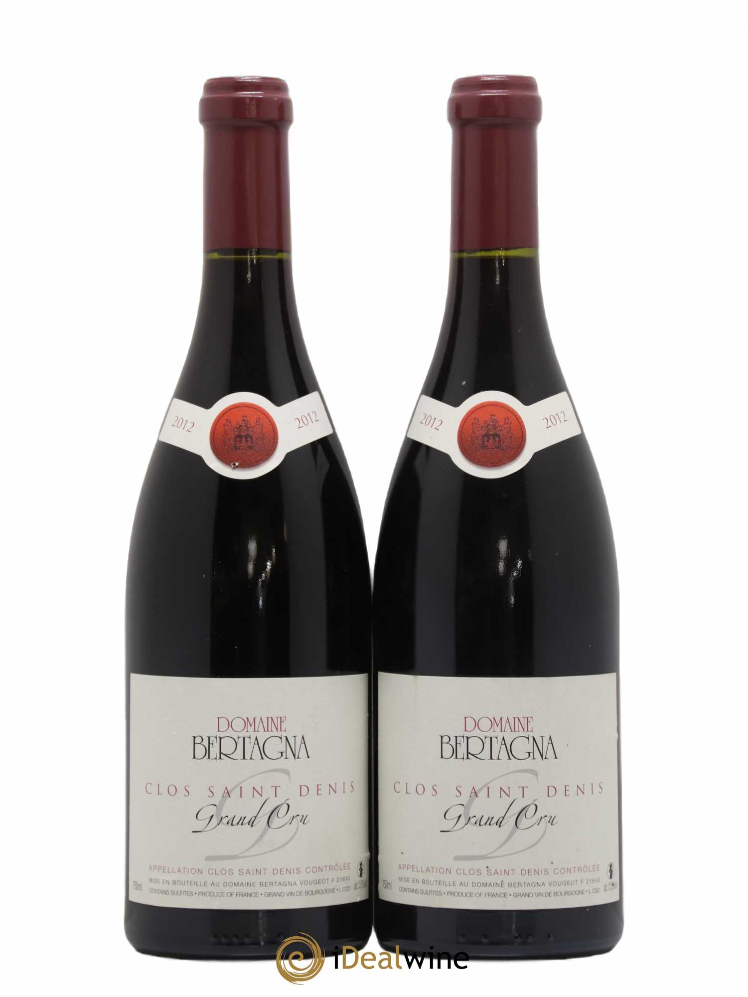 Clos Saint-Denis Grand Cru Bertagna 2012 - Lot de 2 bouteilles - 0
