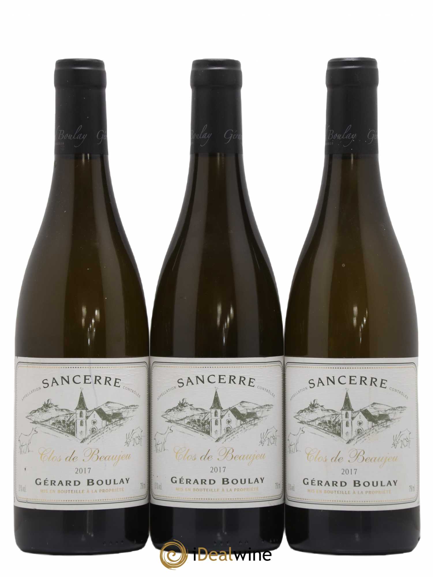 Sancerre Clos de Beaujeu Gérard Boulay 2017 - Lot de 3 bouteilles - 0