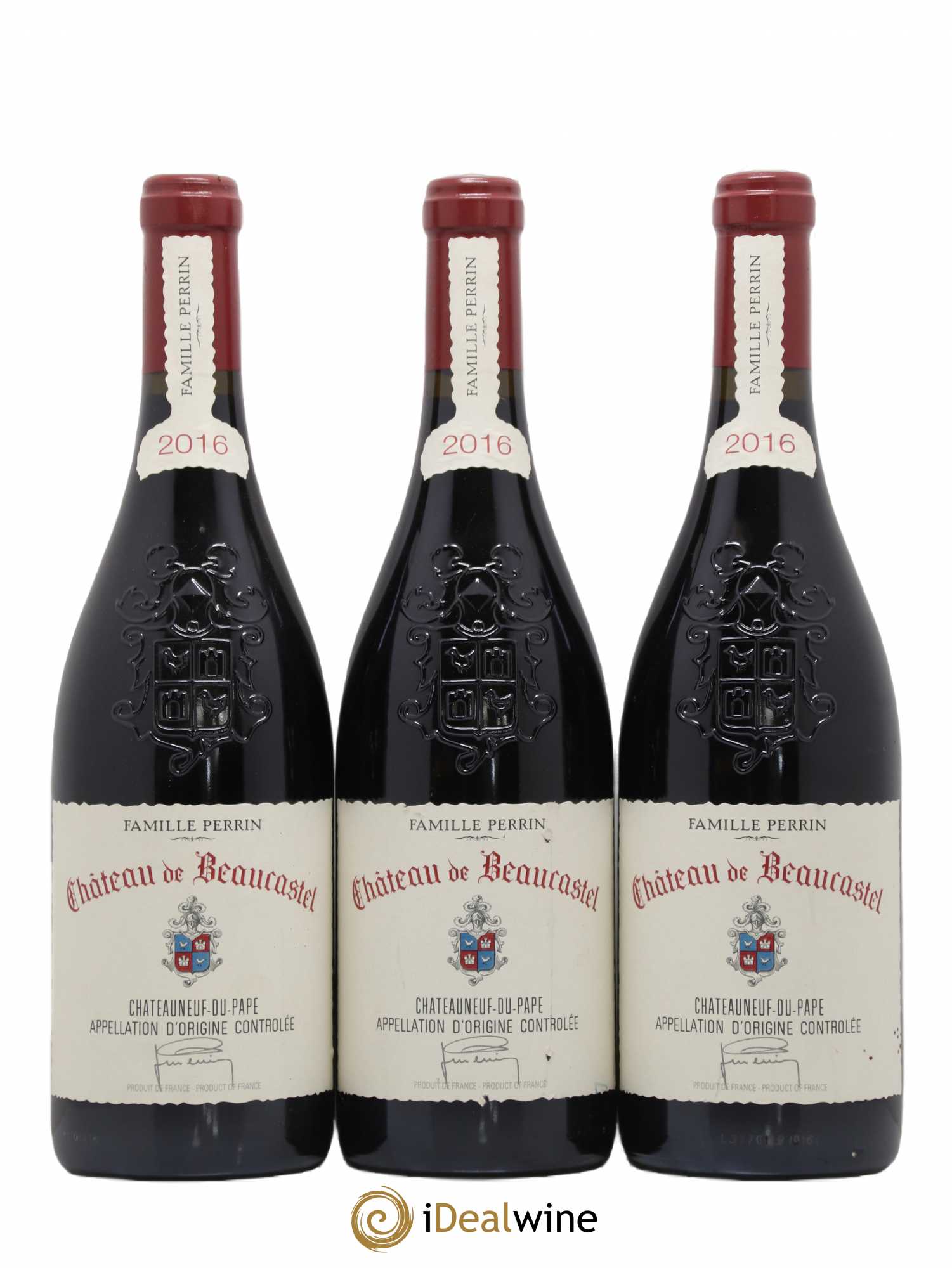Châteauneuf-du-Pape Château de Beaucastel Famille Perrin 2016 - Lot de 3 bouteilles - 0