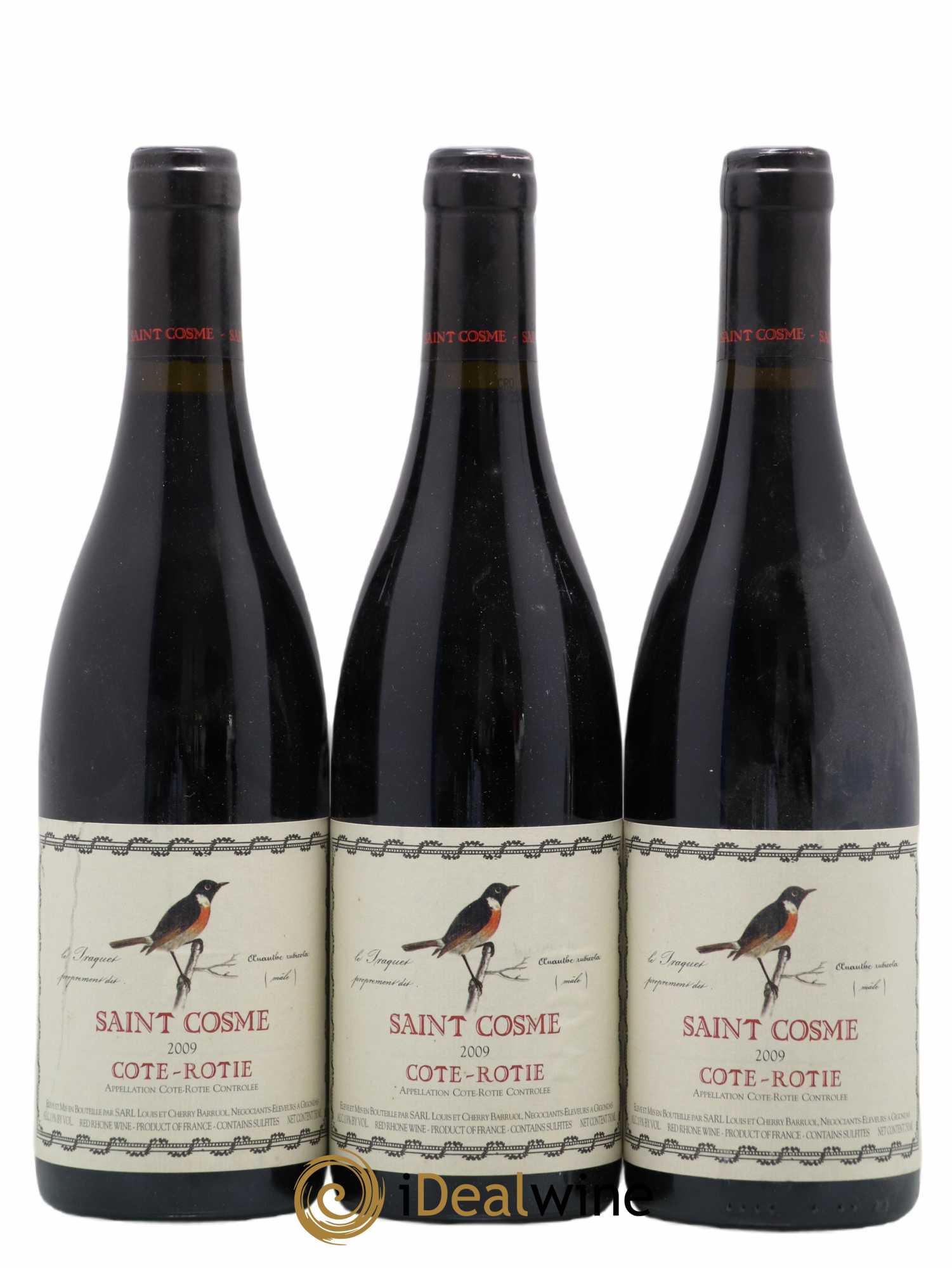 Côte-Rôtie Saint Cosme 2009 - Lot de 3 bouteilles - 0