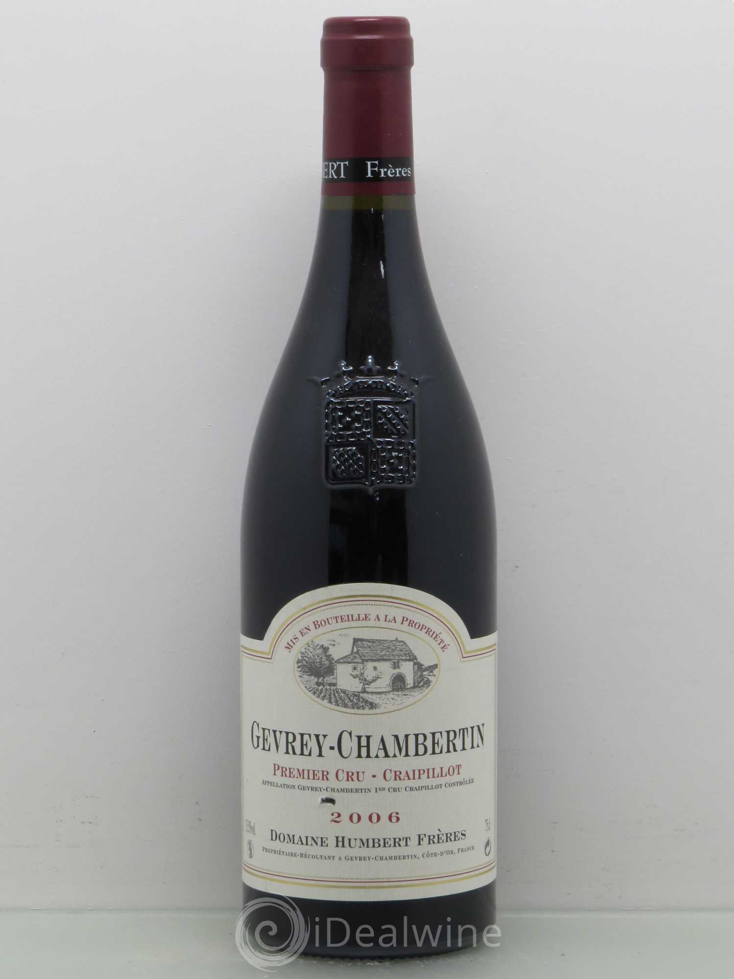 Gevrey-Chambertin 1er Cru Craipillot Humbert (Domaine) 2006 - Lot de 1 bouteille - 0