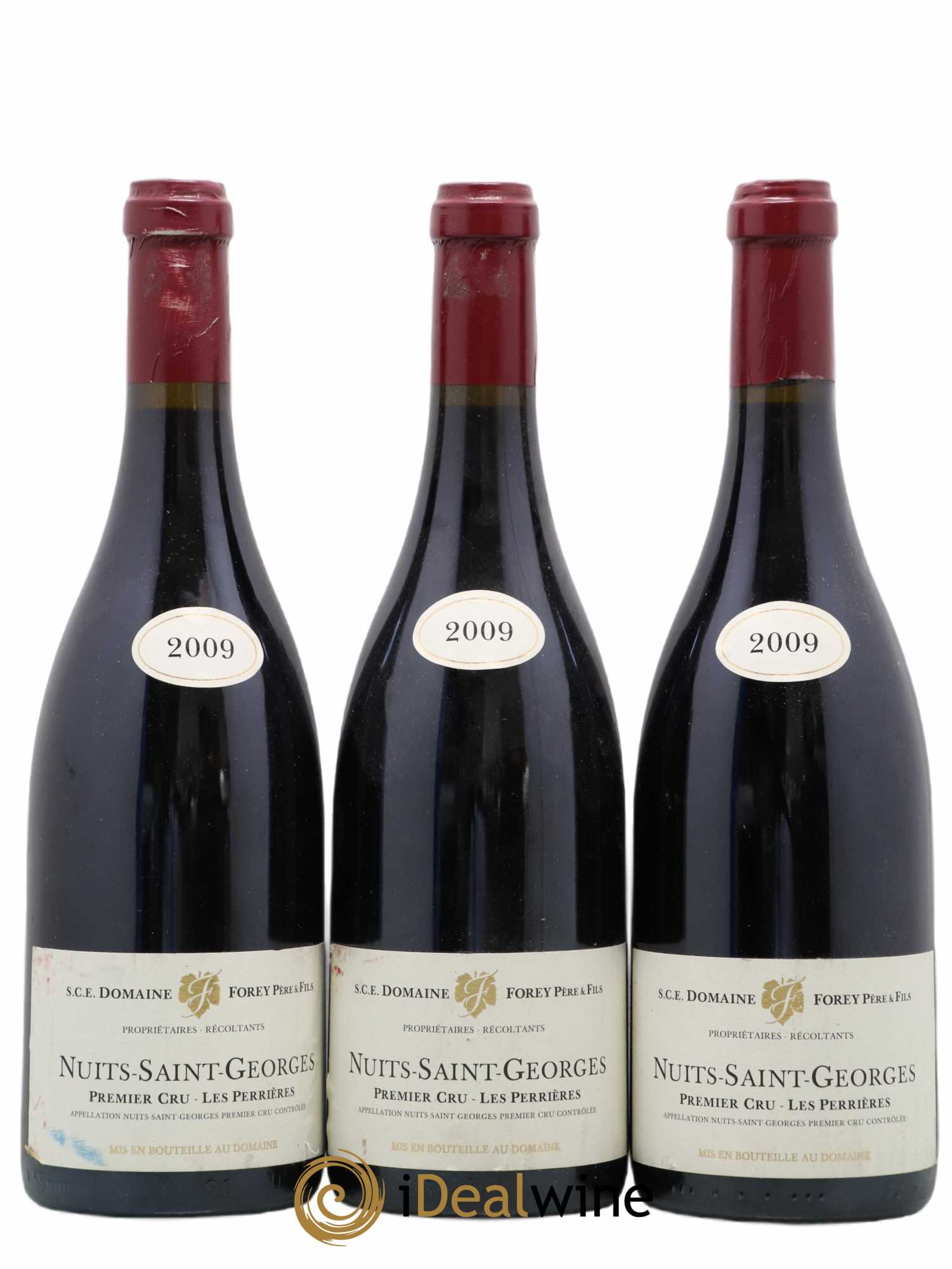 Nuits-Saint-Georges 1er Cru Les Perrières Forey Père et Fils (Domaine) 2009 - Lot de 3 bouteilles - 0