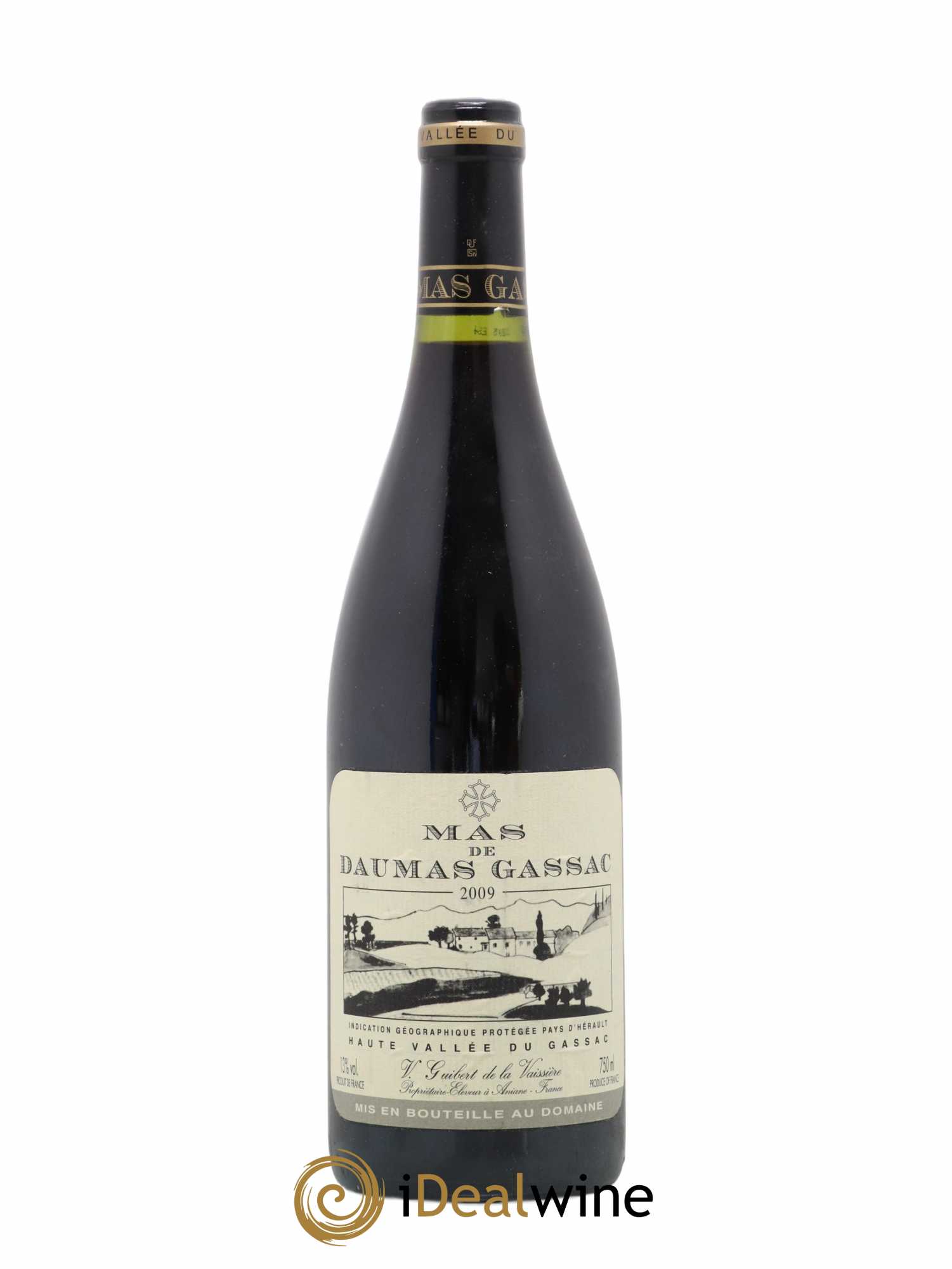 Saint-Guilhem-le-Désert - Cité d'Aniane Mas Daumas Gassac Famille Guibert de La Vaissière 2009 - Lot de 1 bouteille - 0