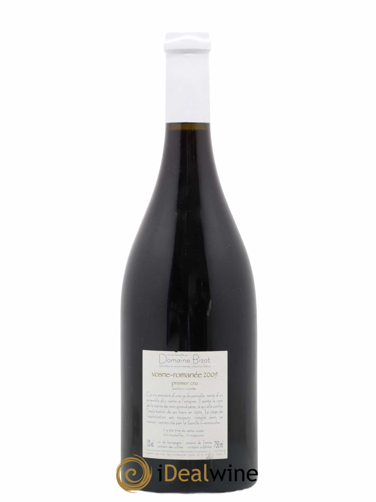 Vosne-Romanée 1er Cru Elise Fermouche Bizot (Domaine) 2009 - Lot de 1 bouteille - 1