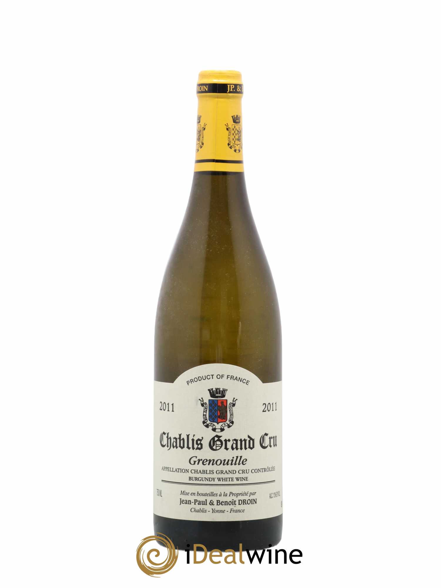 Chablis Grand Cru Grenouilles Jean-Paul & Benoît Droin (Domaine) 2011 - Lot de 1 bouteille - 0