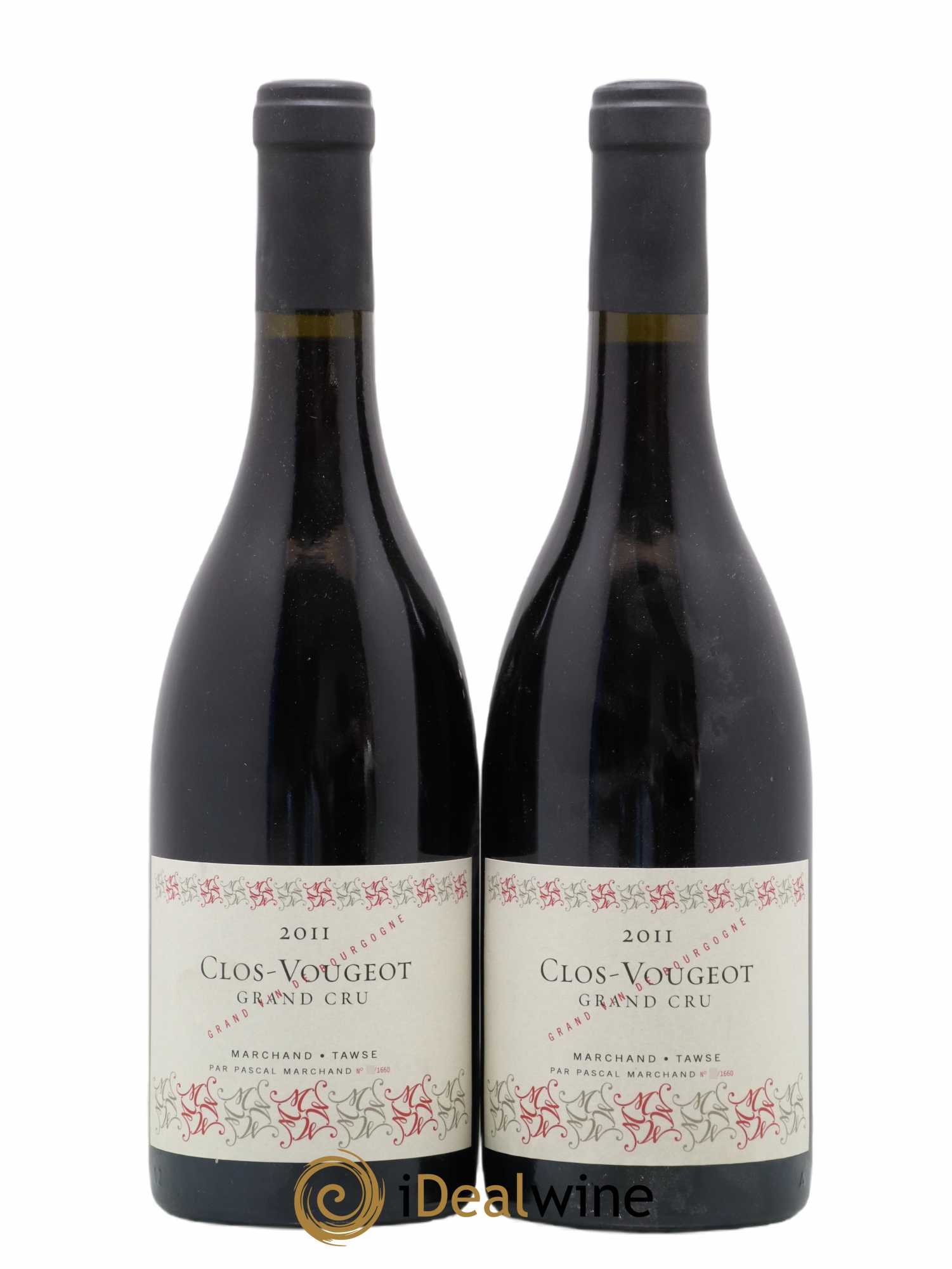 Clos de Vougeot Grand Cru Domaine Marchand Tawse 2011 - Lot de 2 bouteilles - 0