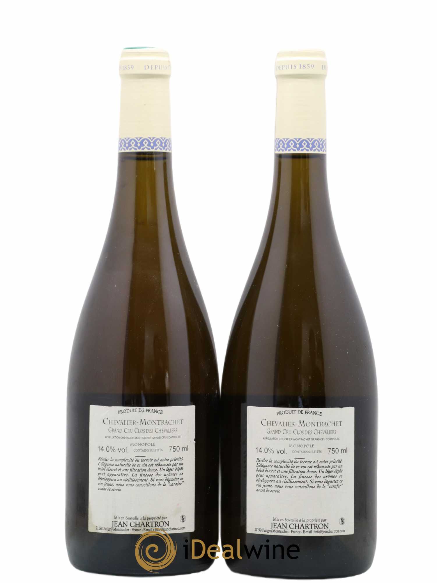 Chevalier-Montrachet Grand Cru Clos des Chevaliers Jean Chartron (Domaine) 2011 - Lot de 2 bouteilles - 1