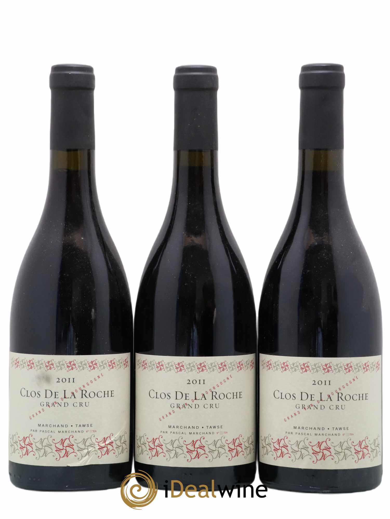 Clos de la Roche Grand Cru Domaine Marchand Tawse 2011 - Lot de 3 bouteilles - 0
