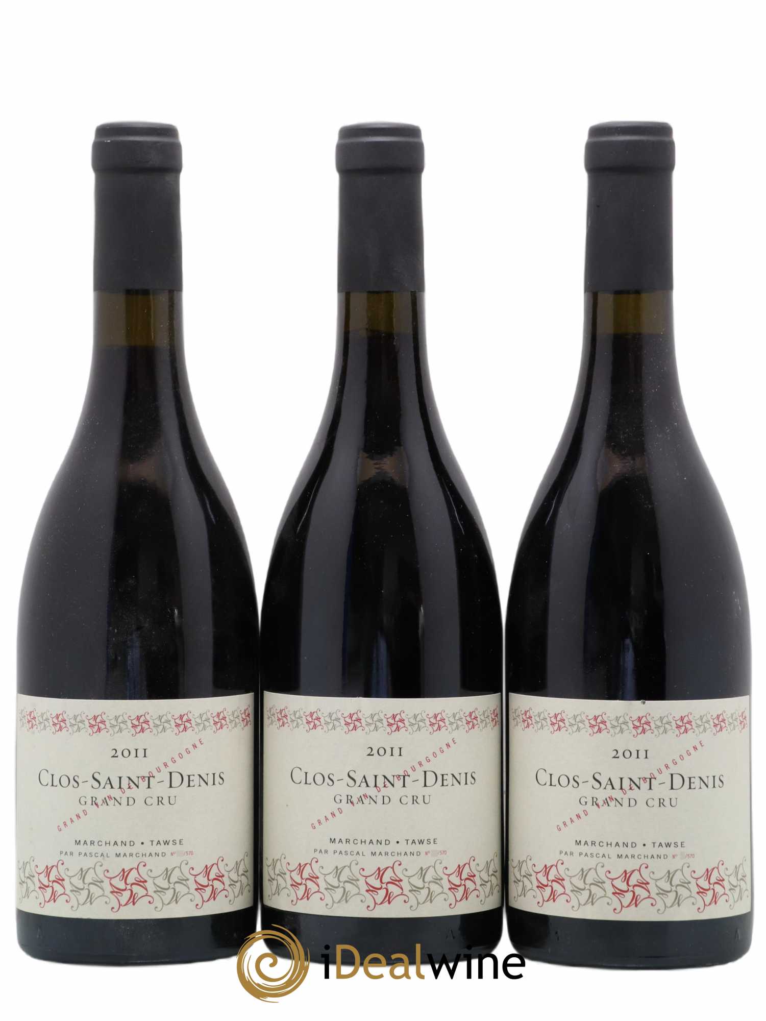 Clos Saint-Denis Grand Cru Domaine Marchand Tawse 2011 - Lot de 3 bouteilles - 0
