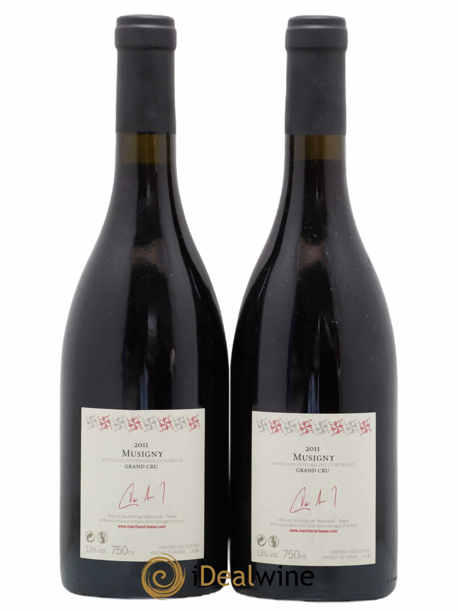 Musigny Grand Cru Domaine Marchand Tawse 2011 - Lot de 2 bouteilles - 1
