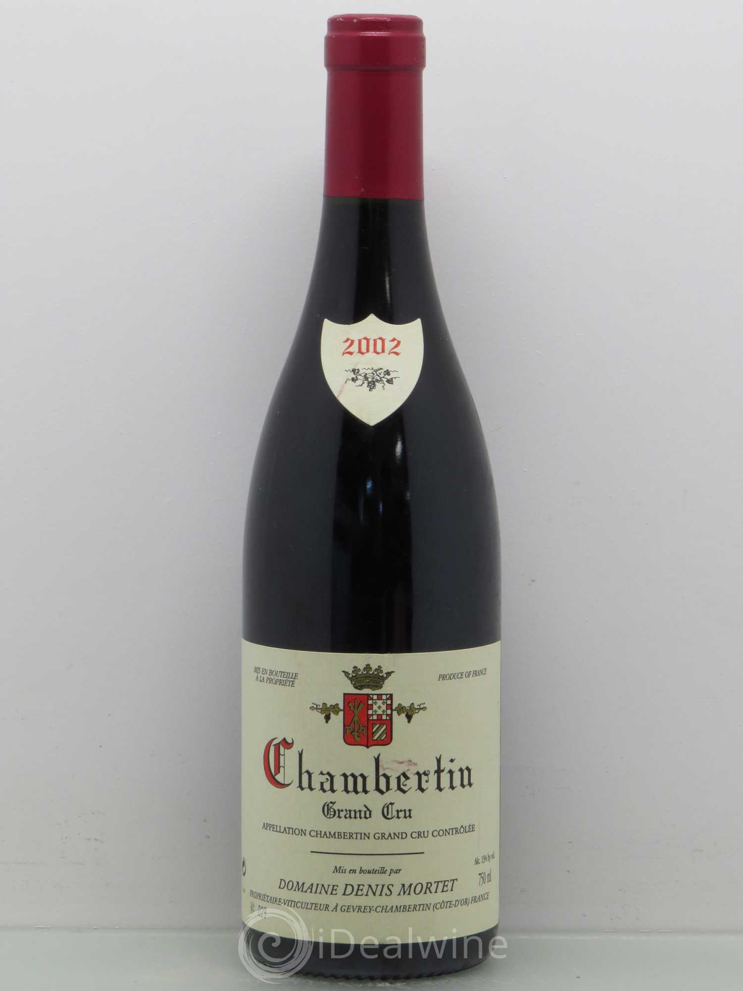 Chambertin Grand Cru Denis Mortet (Domaine) 2002 - Lot de 1 bouteille - 0