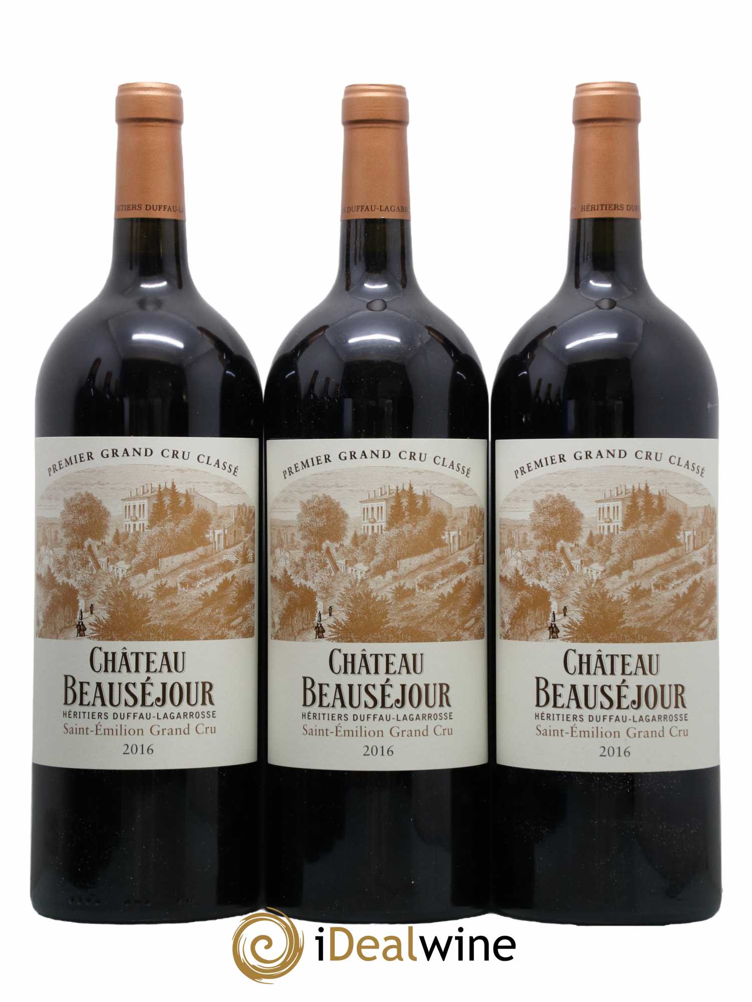 Château Beauséjour (Duffau-Lagarrosse) 1er Grand Cru Classé B 2016 - Lot de 6 magnums - 1
