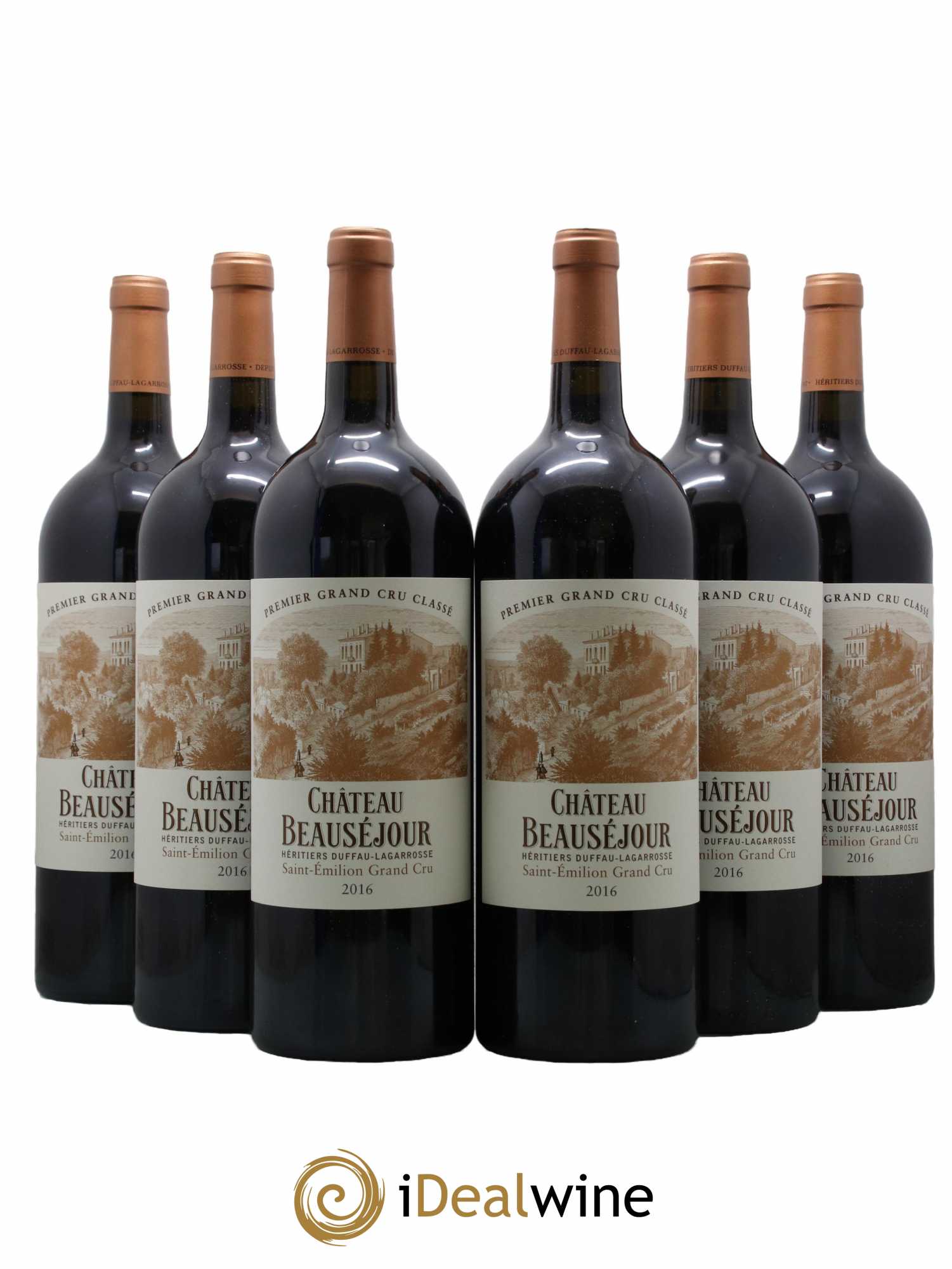 Château Beauséjour (Duffau-Lagarrosse) 1er Grand Cru Classé B 2016 - Lot de 6 magnums - 0