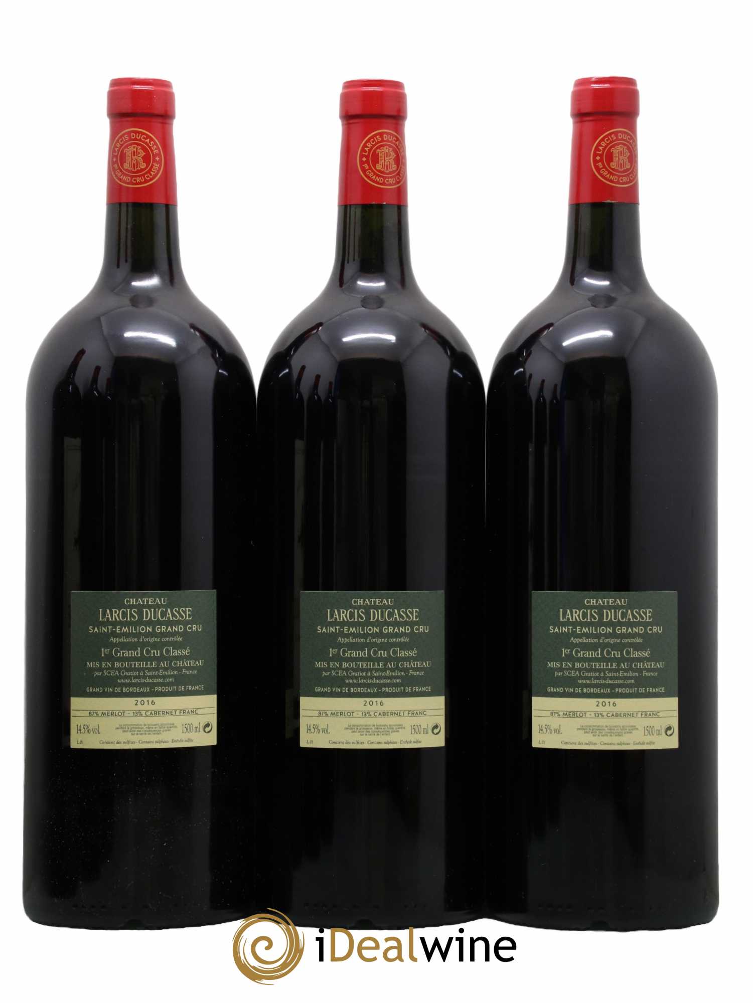 Château Larcis Ducasse 1er Grand Cru Classé B 2016 - Posten von 6 Magnum - 2