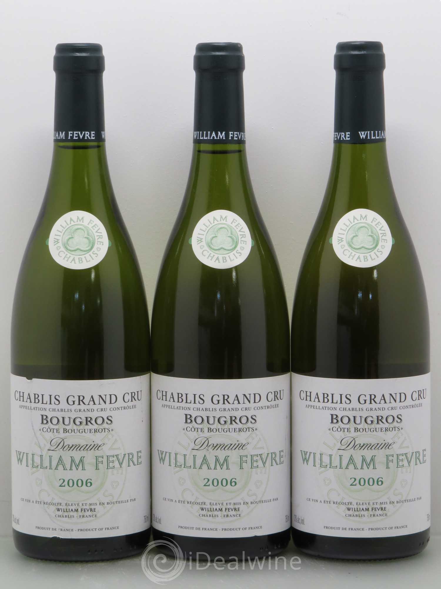 Chablis Grand Cru Bougros William Fèvre 2006 - Lot de 3 bouteilles - 0