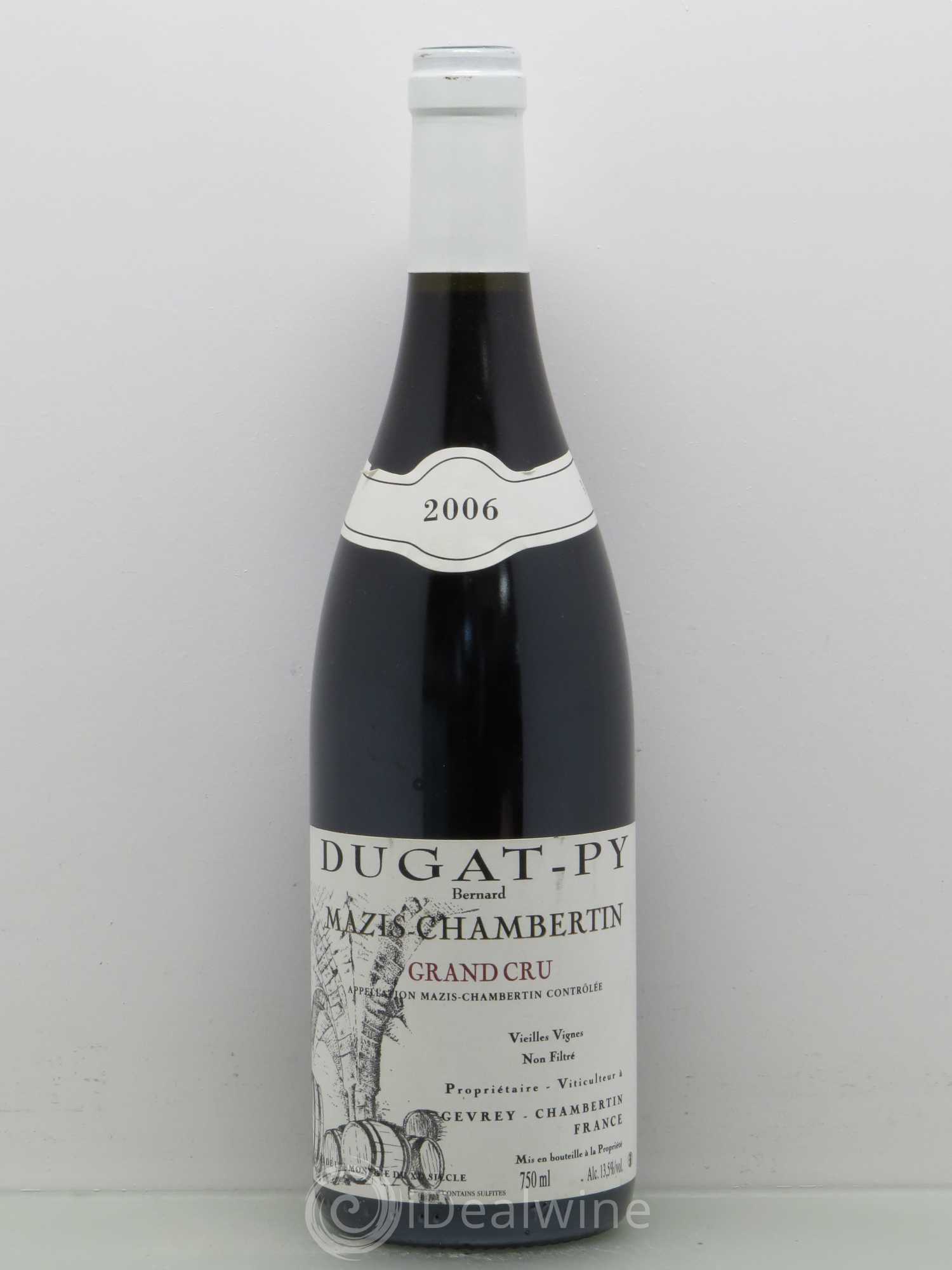 Mazis-Chambertin Grand Cru Vieilles Vignes Dugat-Py Vieilles Vignes 2006 - Lot de 1 bouteille - 0