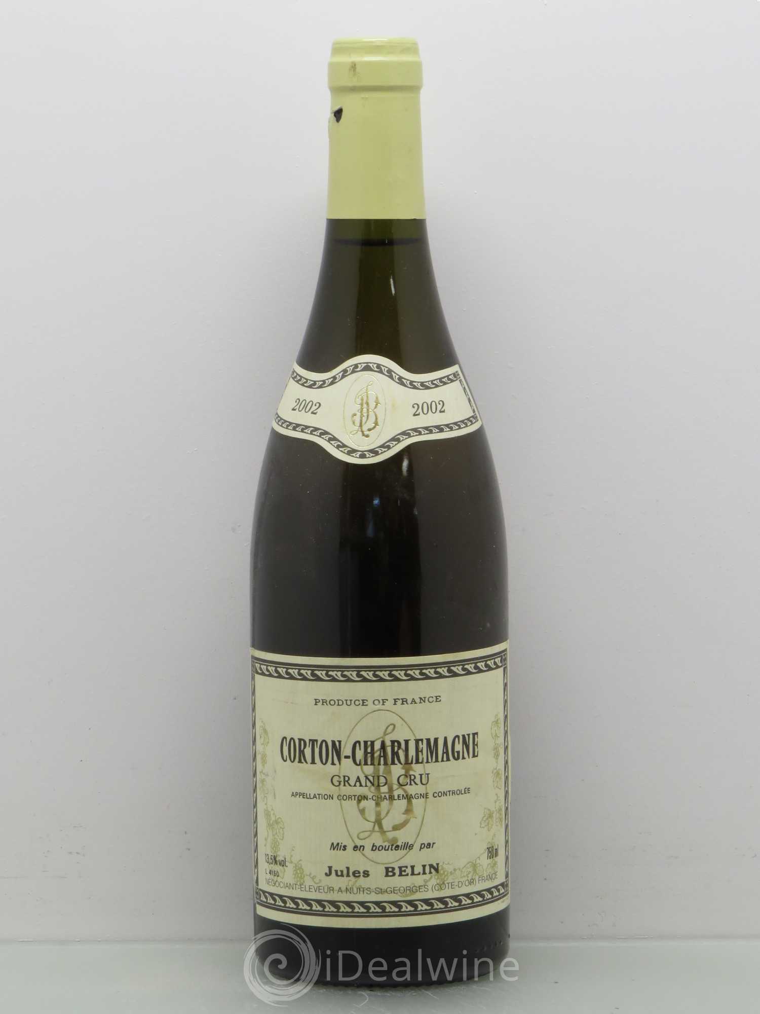 Corton-Charlemagne Grand Cru Maison Jules Belin 2002 - Lotto di 1 bottiglia - 0