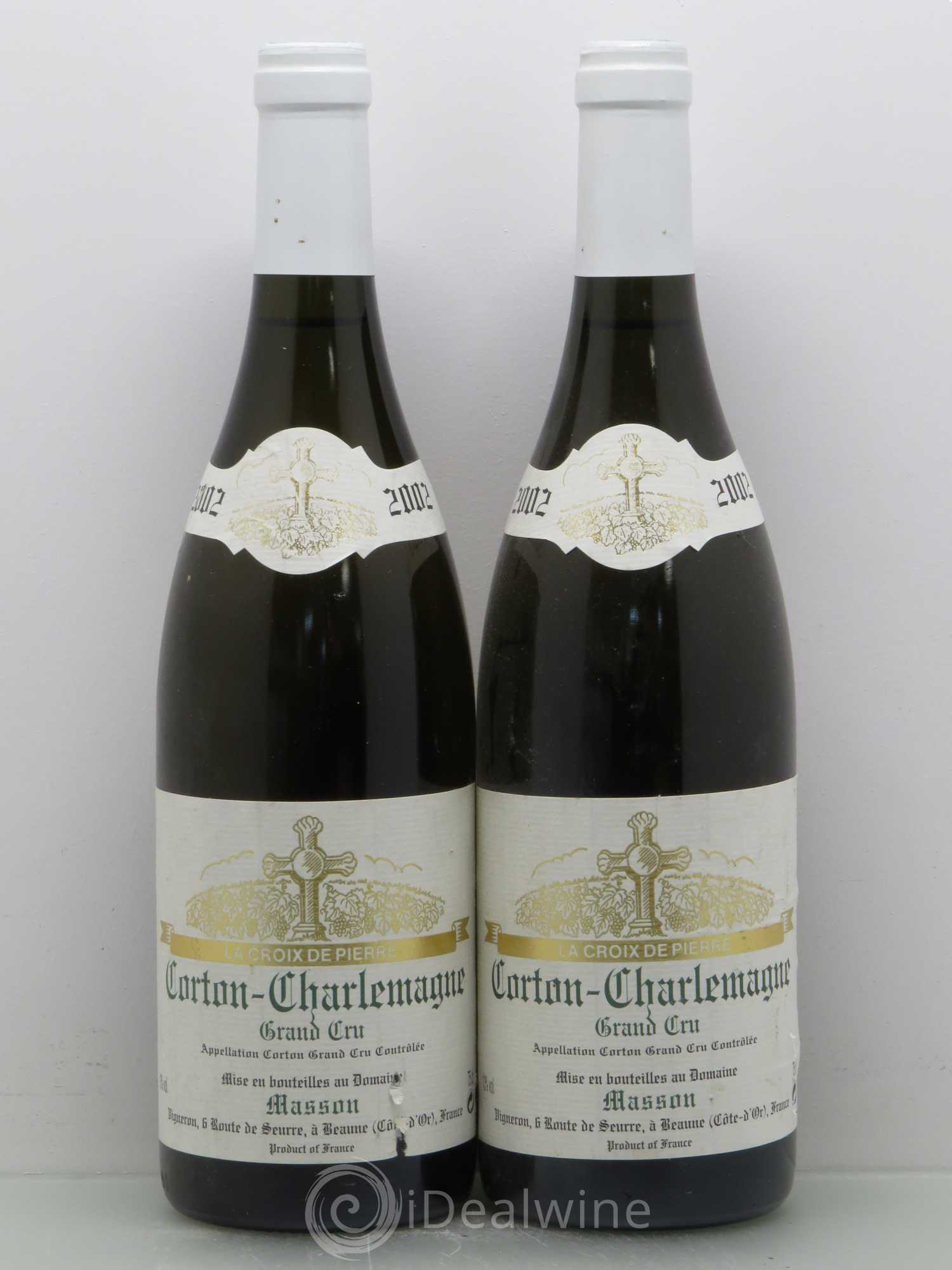 Corton-Charlemagne Grand Cru La Croix de Pierre Masson 2002 - Posten von 2 Flaschen - 0