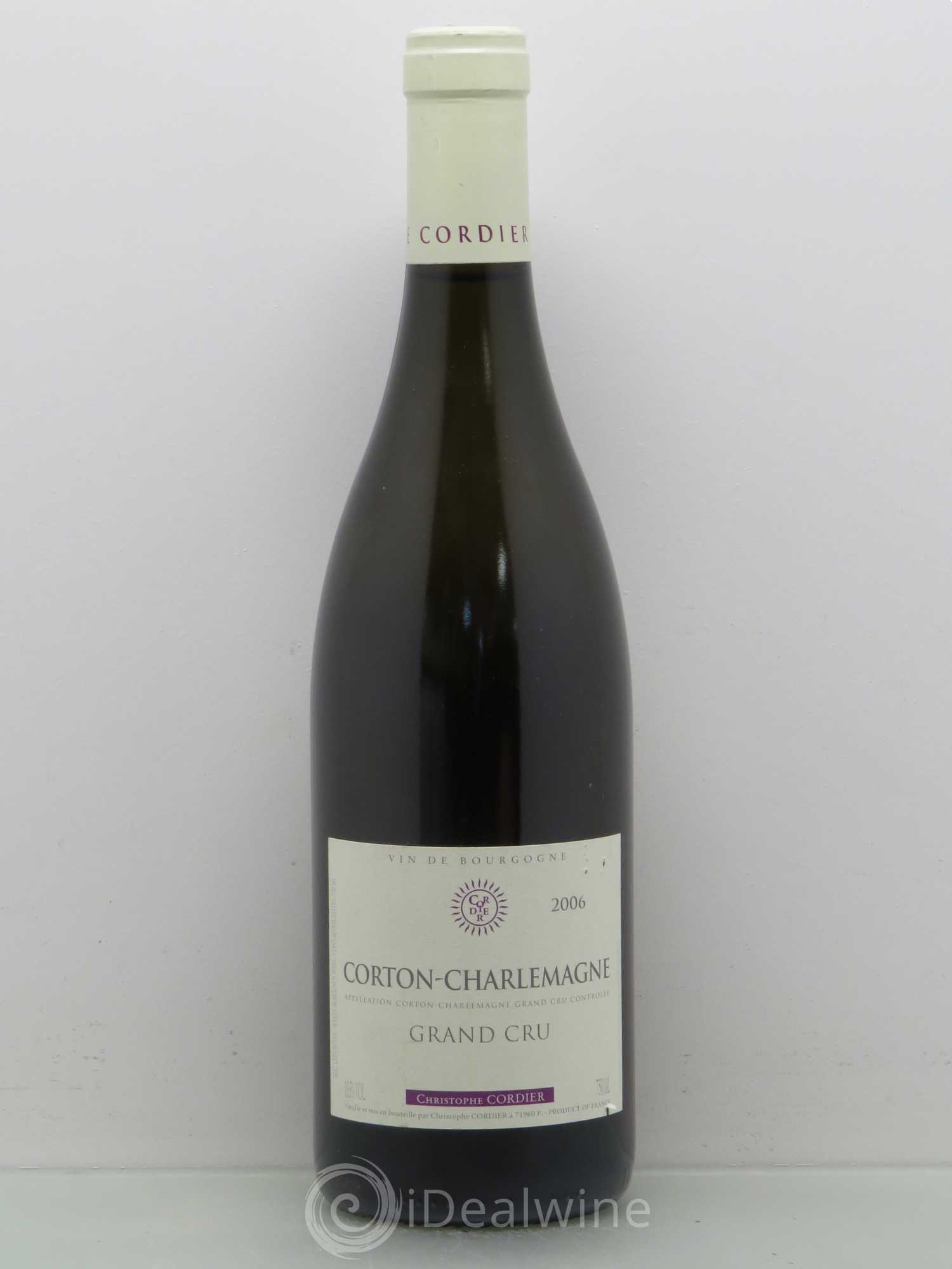 Corton-Charlemagne Grand Cru Christophe Cordier 2006 - Posten von 1 Flasche - 0
