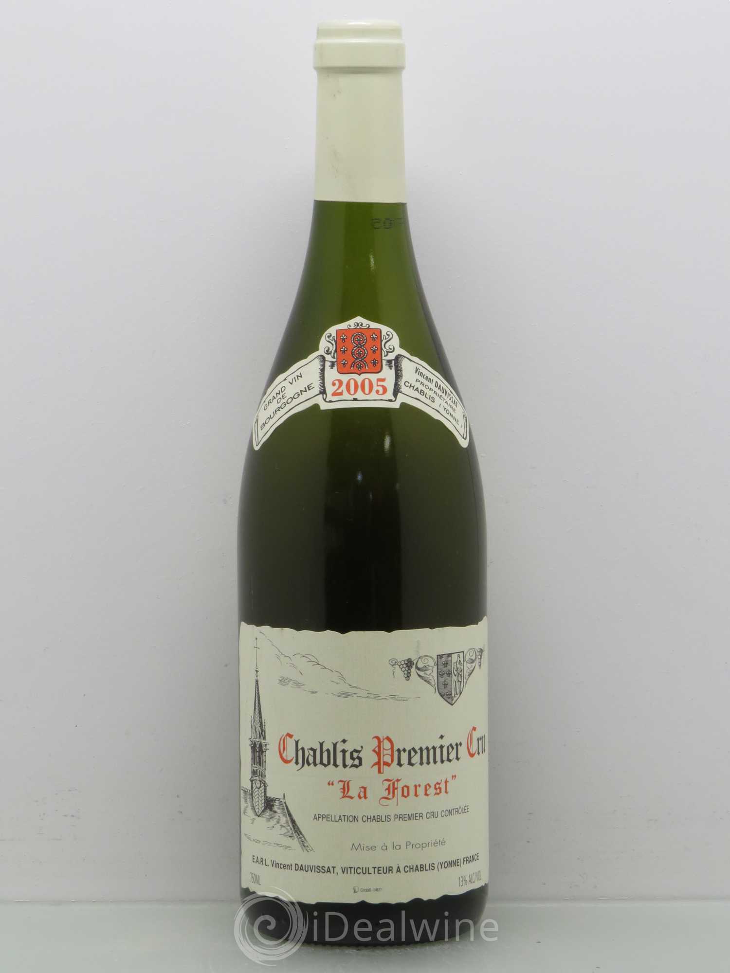 Chablis 1er Cru La Forest Vincent Dauvissat (Domaine) 2005 - Lot de 1 bouteille - 0