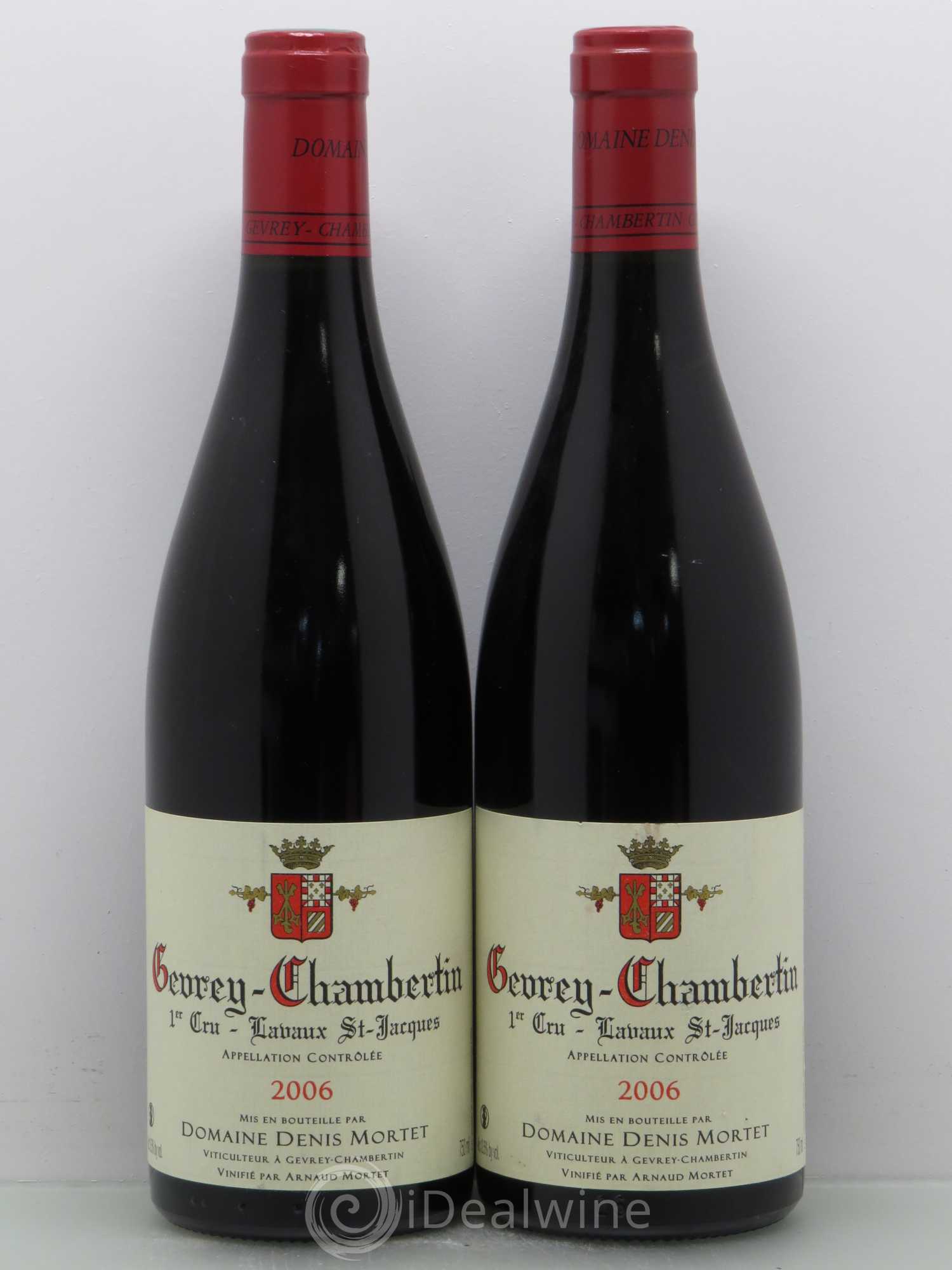 Gevrey-Chambertin 1er Cru Lavaux Saint Jacques Denis Mortet (Domaine) 2006 - Lot de 2 bouteilles - 0