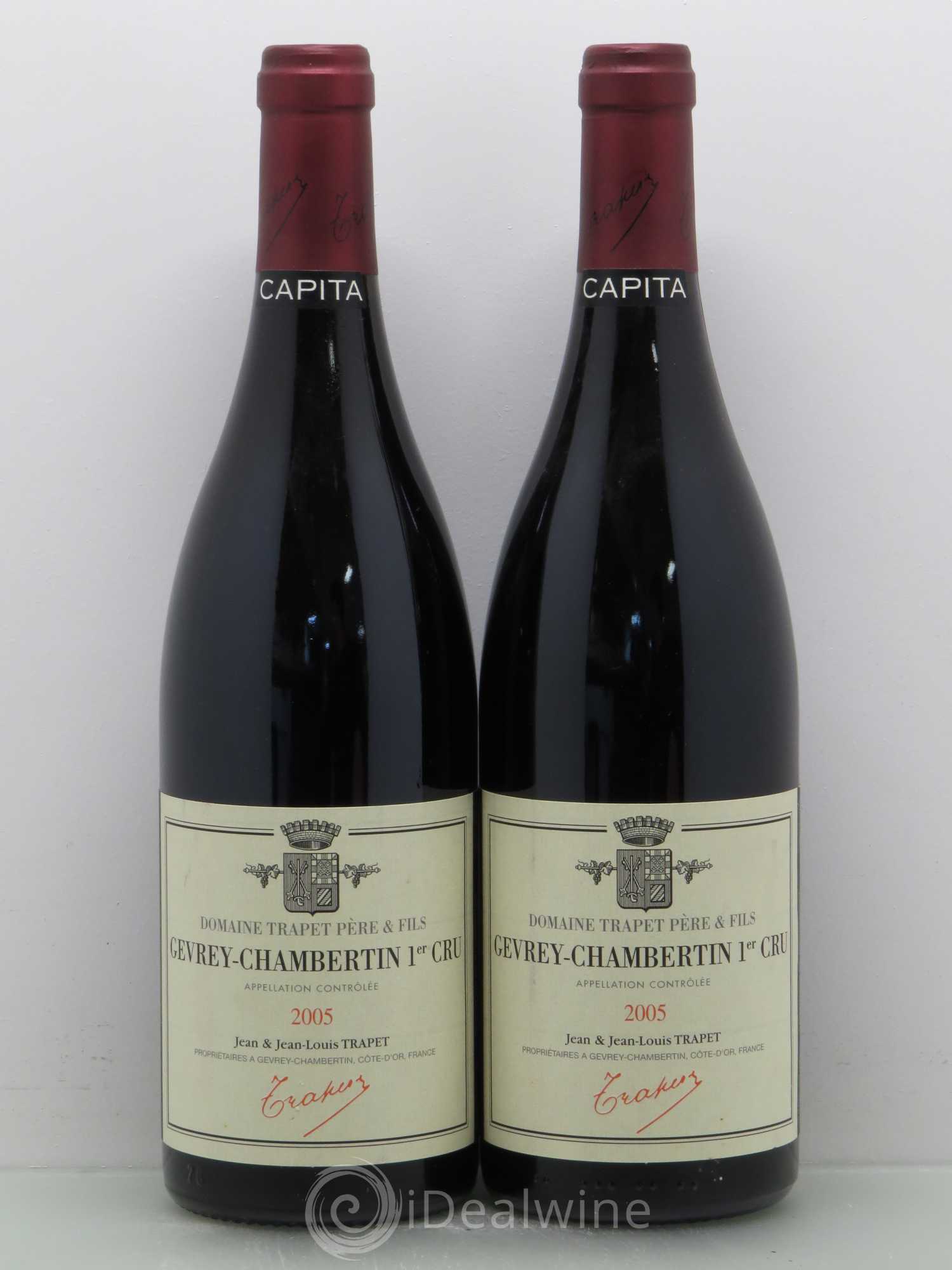Gevrey-Chambertin 1er Cru Capita Domaine Trapet 2005 - Lot de 2 bouteilles - 0