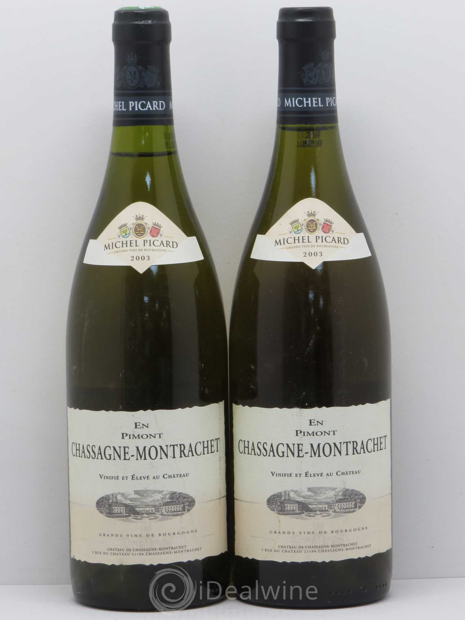 Chassagne-Montrachet En Pimont Michel Picard 2003 - Posten von 2 Flaschen - 0
