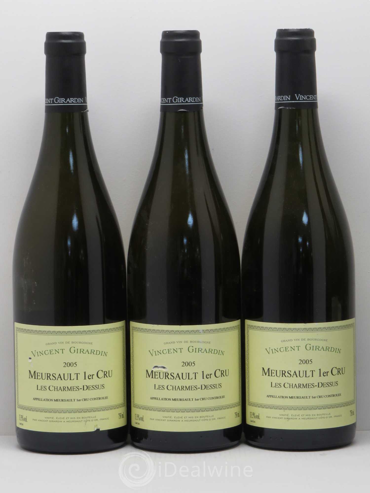 Meursault 1er Cru Les Charmes Dessus Domaine Vincent Girardin 2005 - Posten von 5 Flaschen - 1