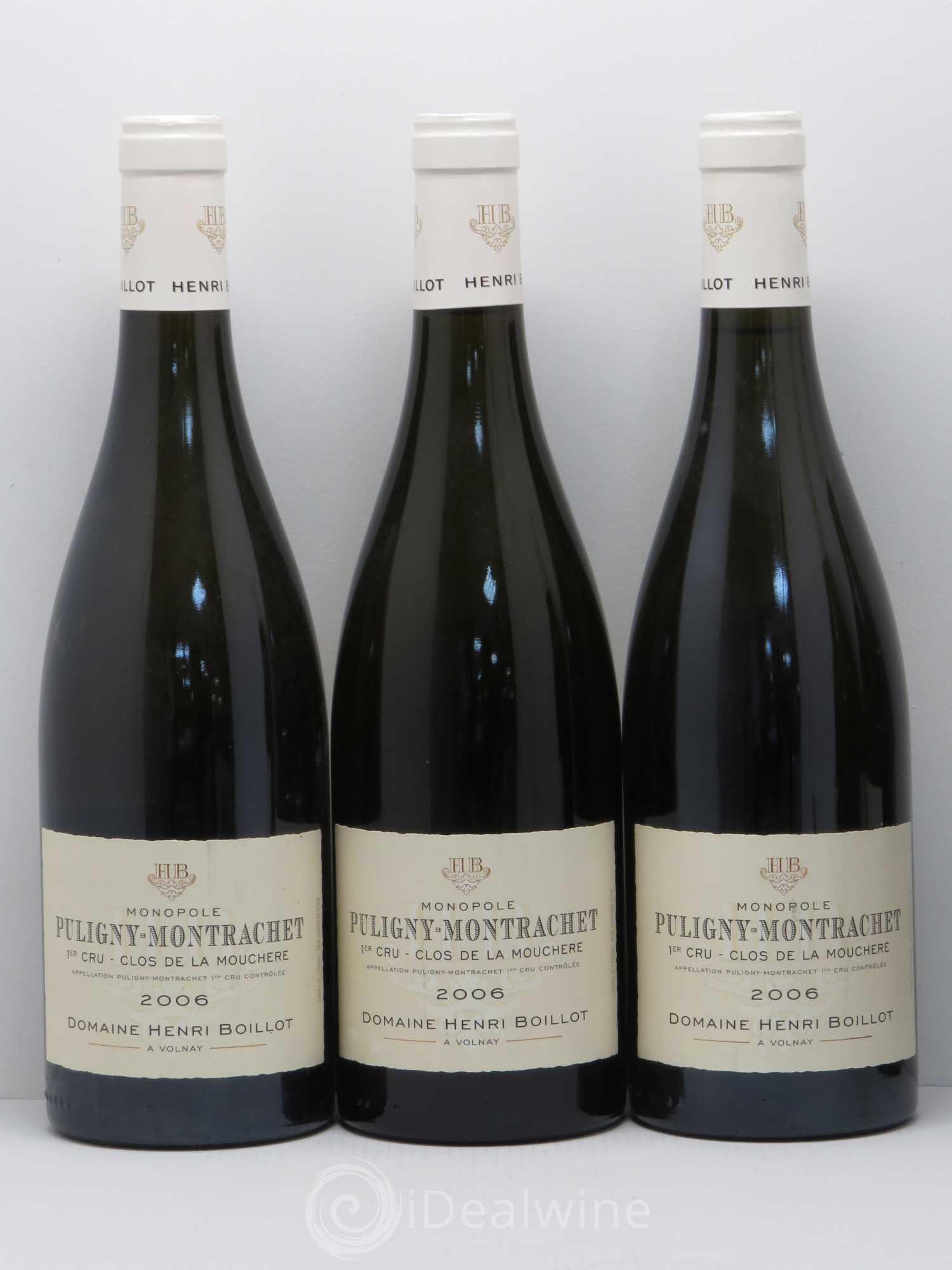 Puligny-Montrachet 1er Cru Clos de la Mouchère Henri Boillot (Domaine) 2006 - Lot de 5 bouteilles - 1