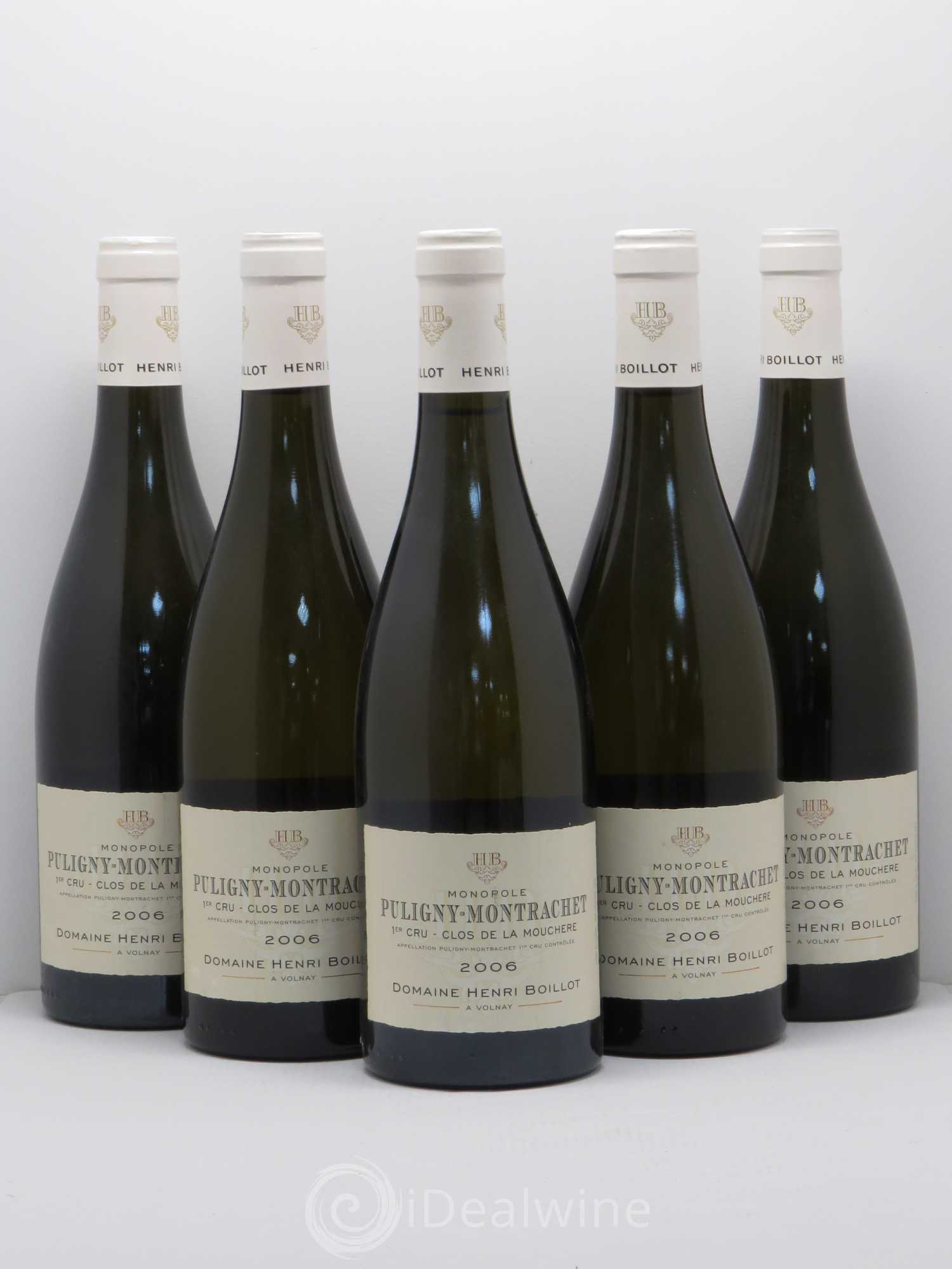 Puligny-Montrachet 1er Cru Clos de la Mouchère Henri Boillot (Domaine) 2006 - Lot de 5 bouteilles - 0