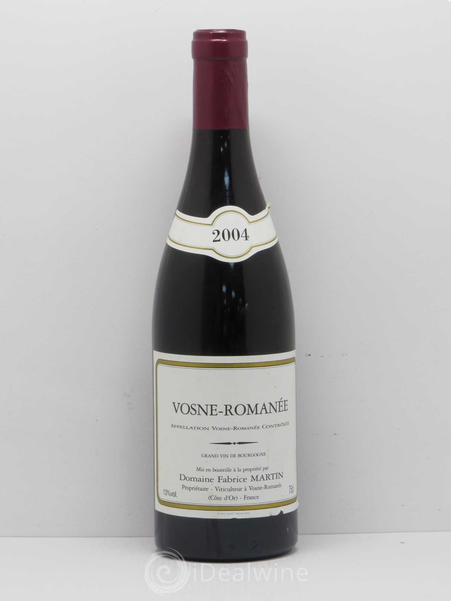 Vosne-Romanée Fabrice Martin 2004 - Lot de 1 bouteille - 0