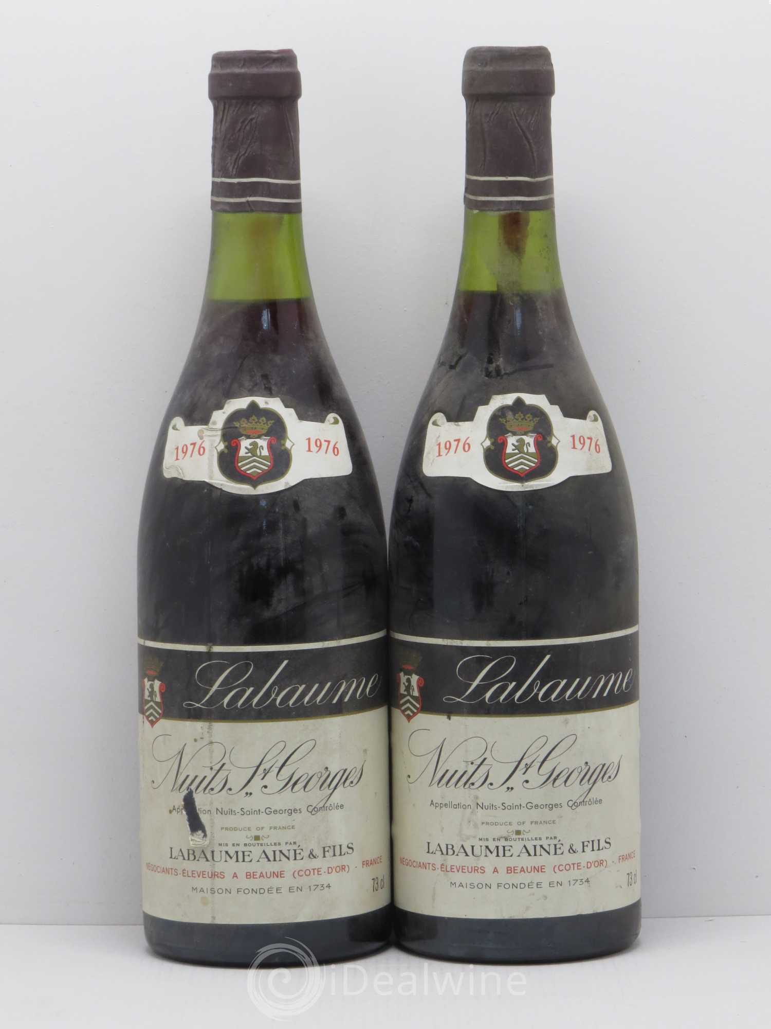 Nuits-Saint-Georges Labaume 1976 - Lot de 2 bouteilles - 0