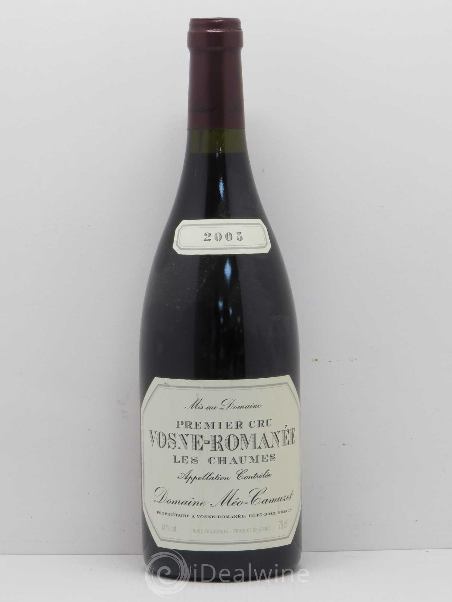 Vosne-Romanée 1er Cru Les Chaumes Méo-Camuzet (Domaine) 2005 - Lot de 1 bouteille - 0