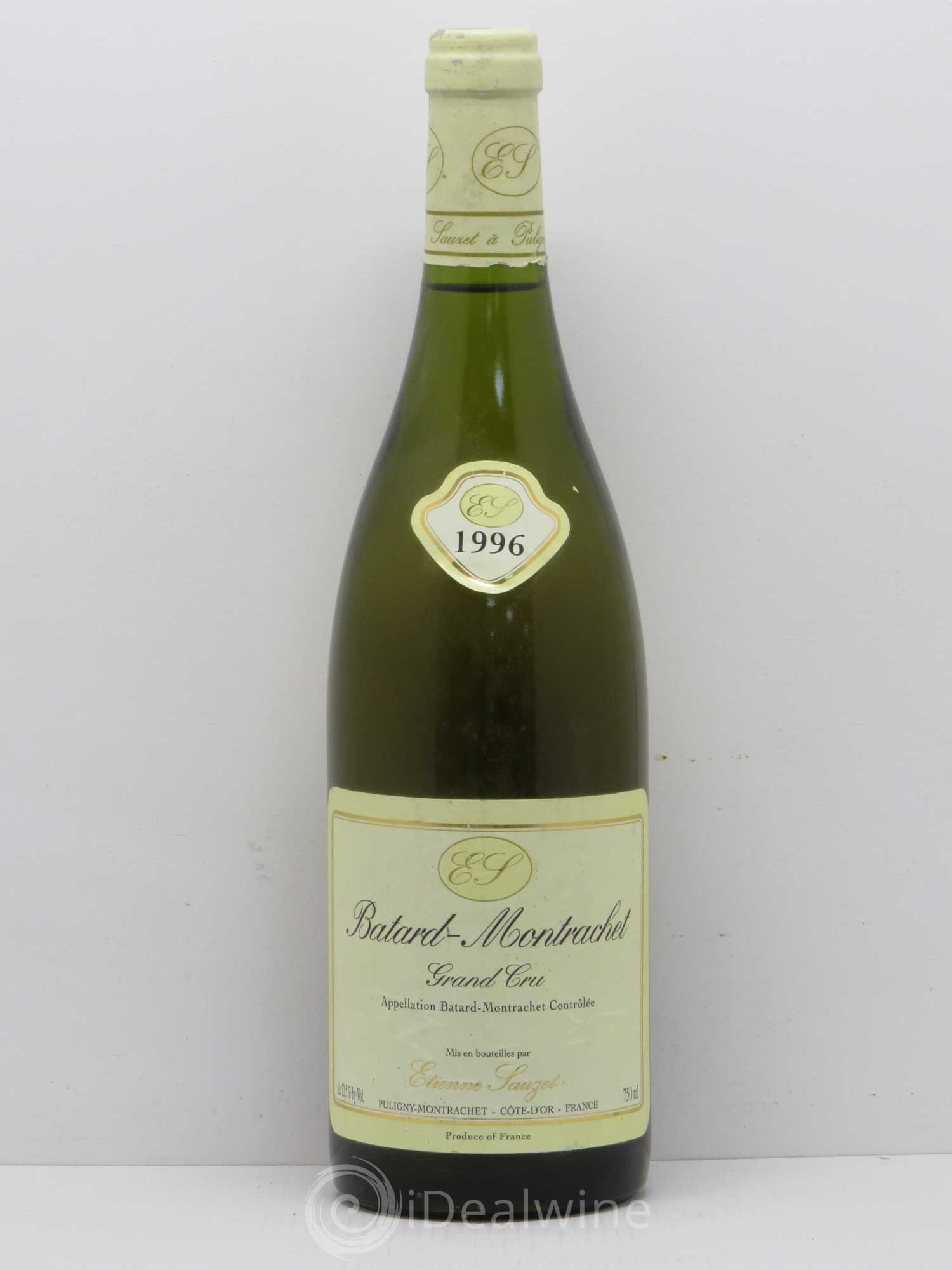 Bâtard-Montrachet Grand Cru Etienne Sauzet 1996 - Lot de 1 bouteille - 0