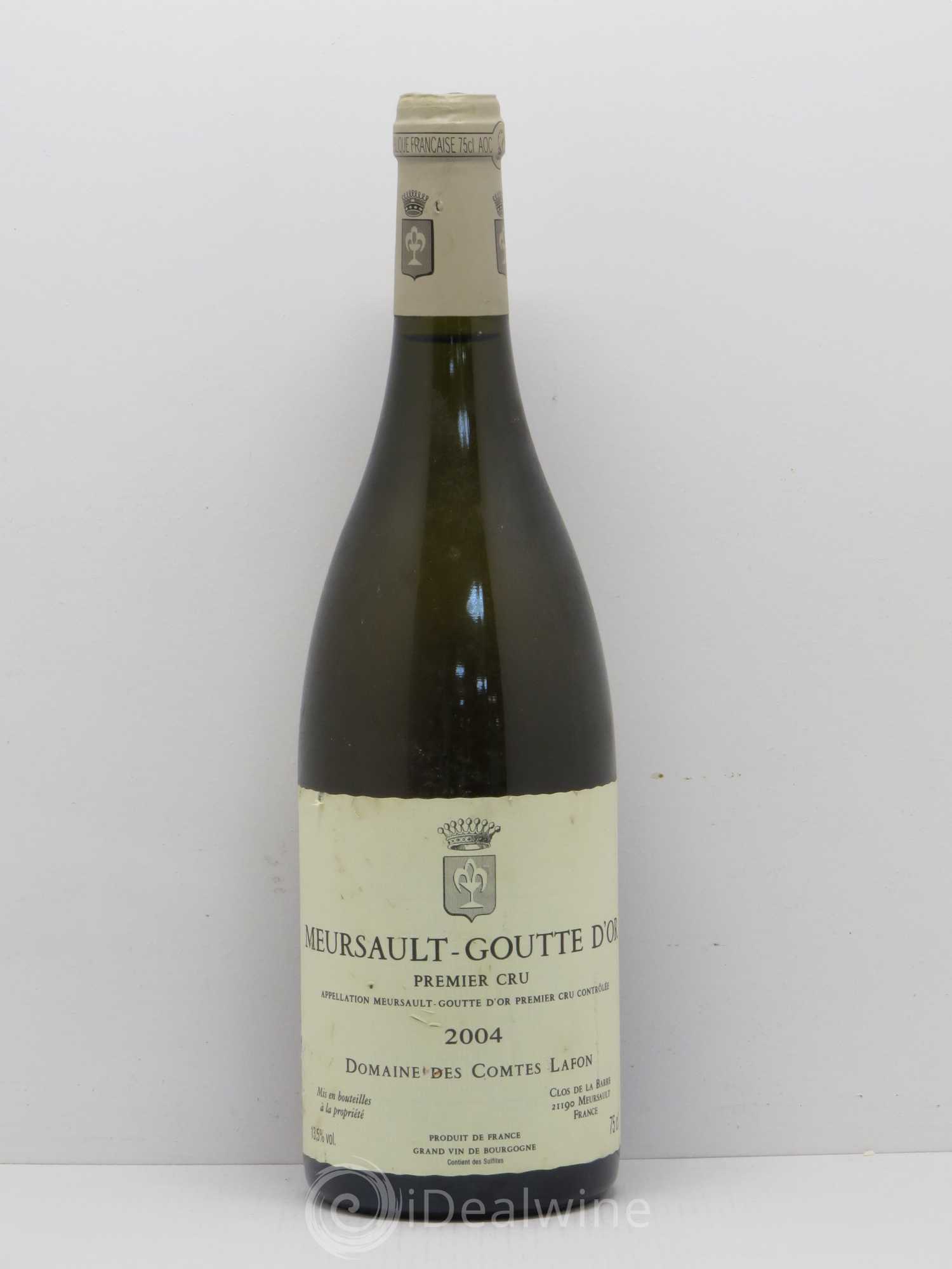Meursault 1er Cru Goutte d'Or Comtes Lafon (Domaine des) 2004 - Lot de 1 bouteille - 0