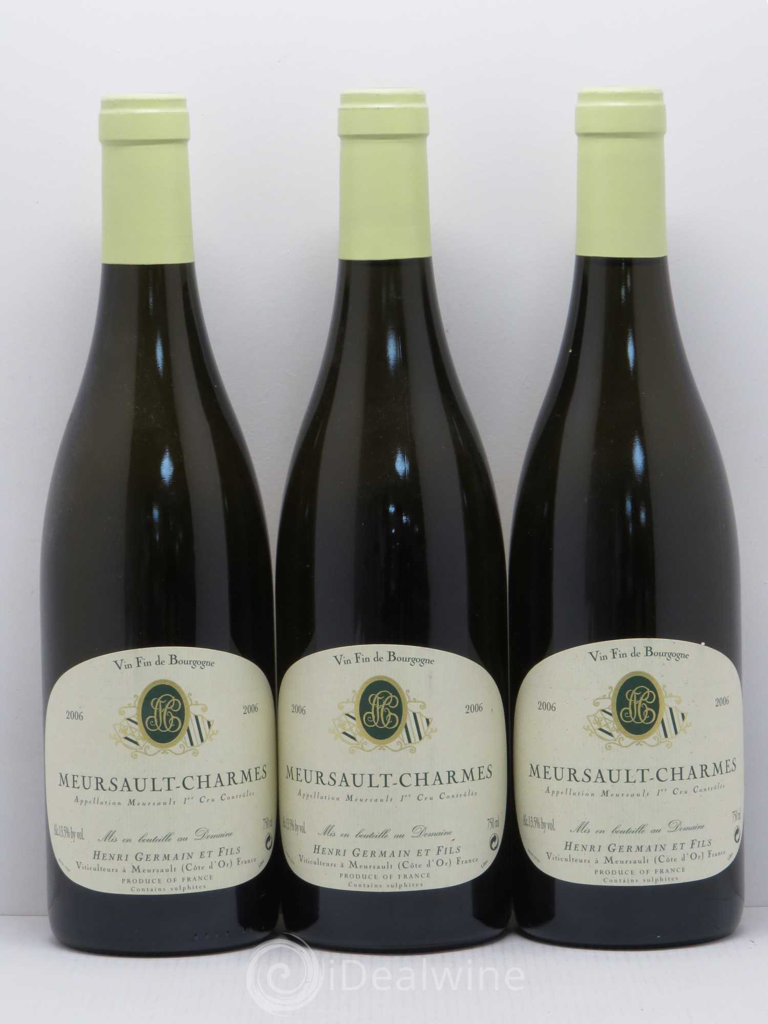Meursault 1er Cru Henri Germain 2006 - Lot de 6 bouteilles - 2