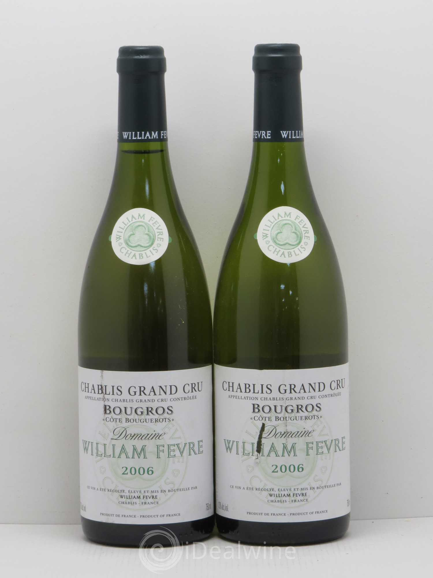 Chablis Grand Cru Bougros Côte Bouguerots William Fèvre 2006 - Lot de 2 bouteilles - 0