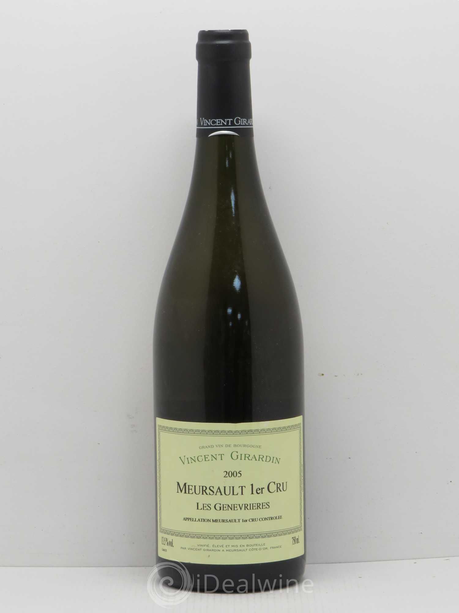 Meursault 1er Cru Domaine Vincent Girardin 2005 - Posten von 1 Flasche - 0