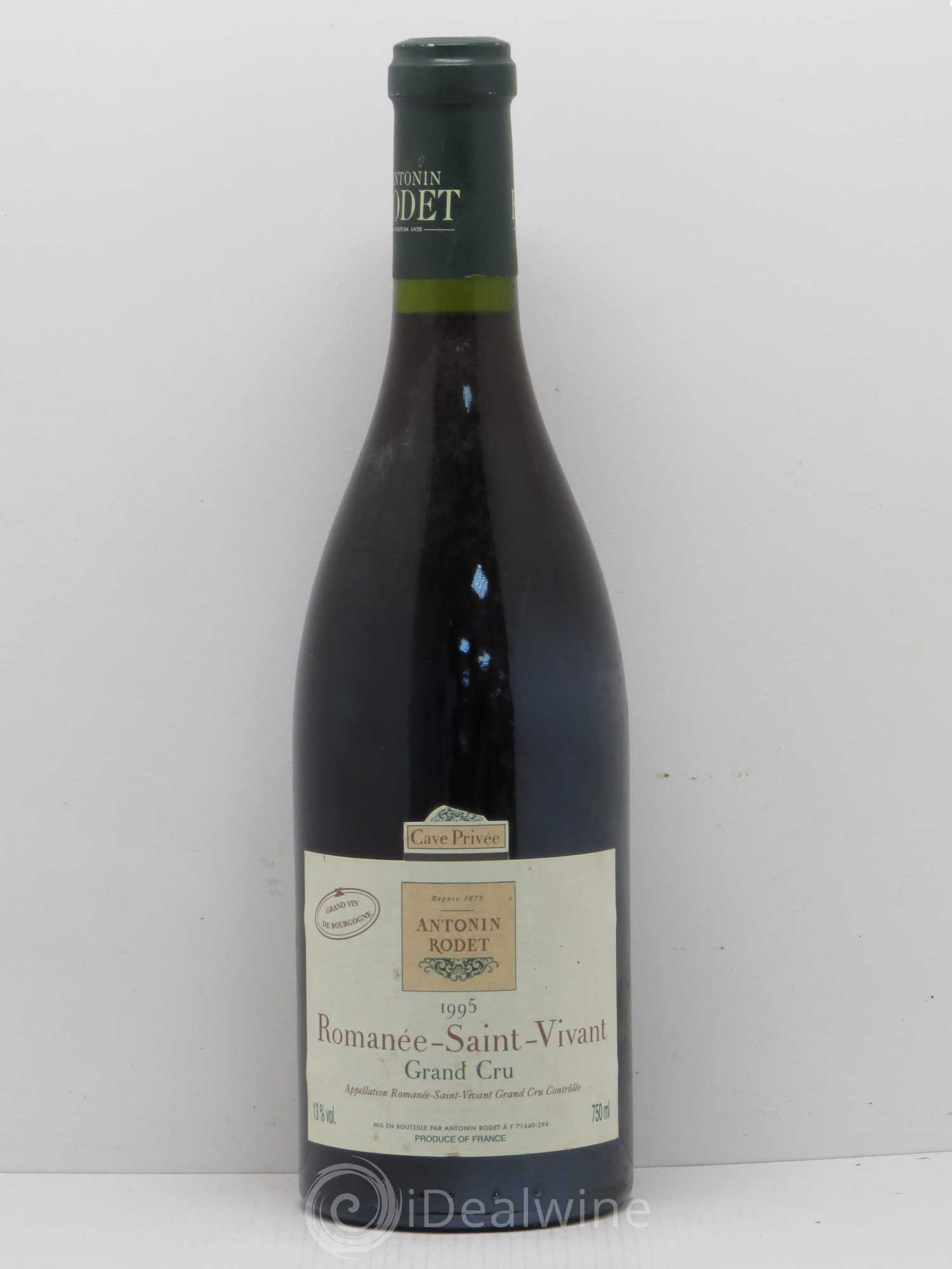 Romanée-Saint-Vivant Grand Cru Antonin Rodet 1995 - Lot de 1 bouteille - 0