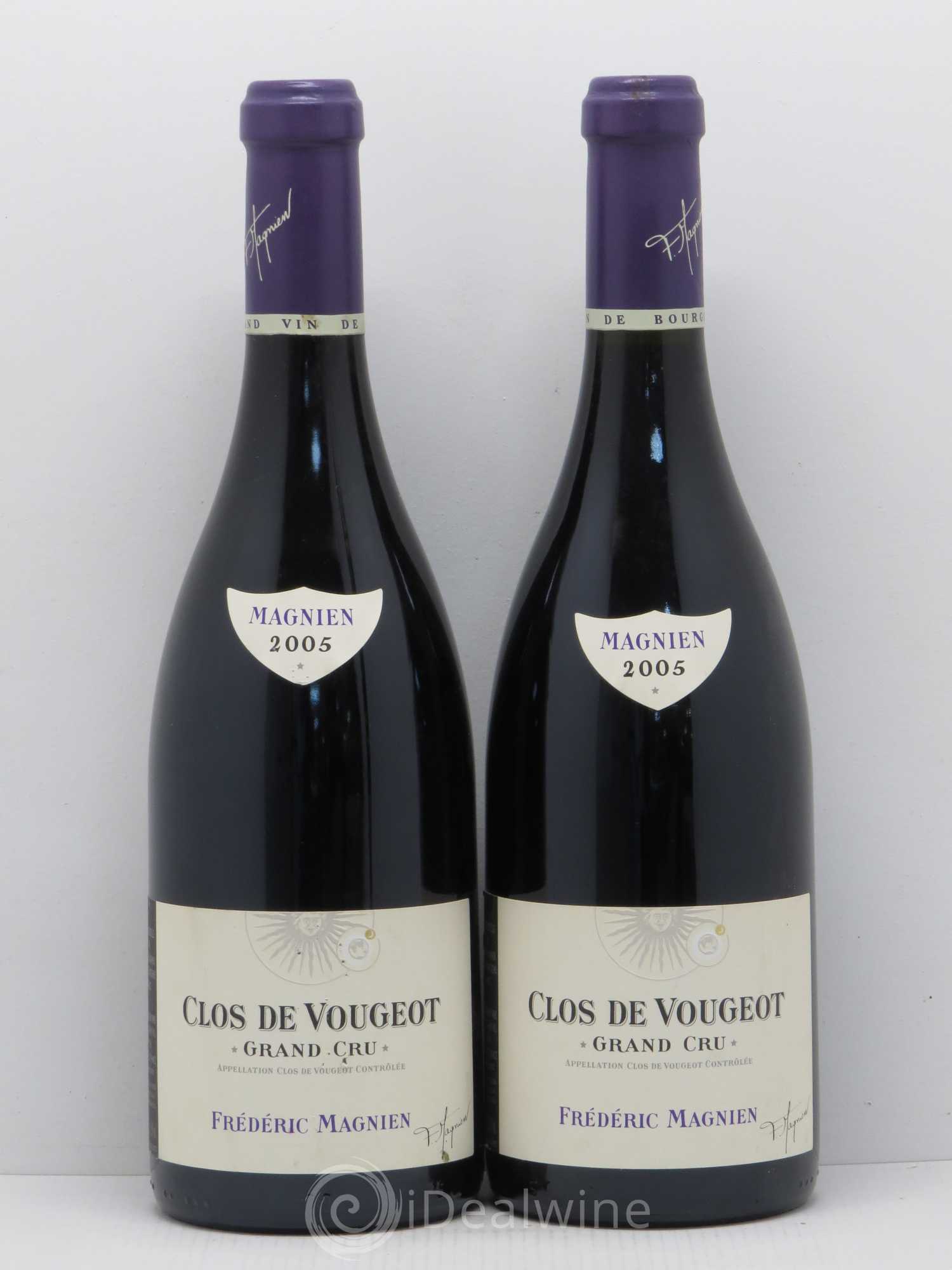 Clos de Vougeot Grand Cru Frédéric Magnien 2005 - Lot de 2 bouteilles - 0