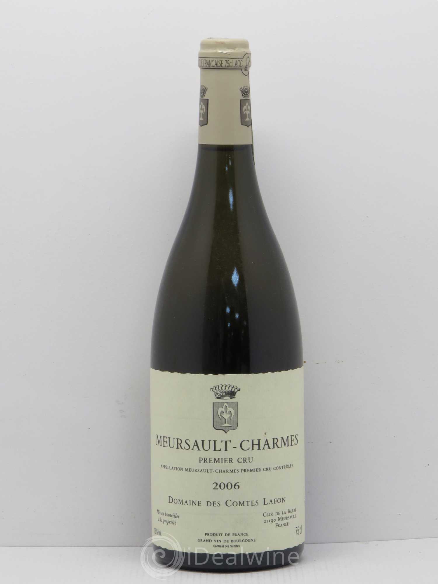 Meursault 1er Cru Charmes Comtes Lafon (Domaine des) 2006 - Lot de 1 bouteille - 0