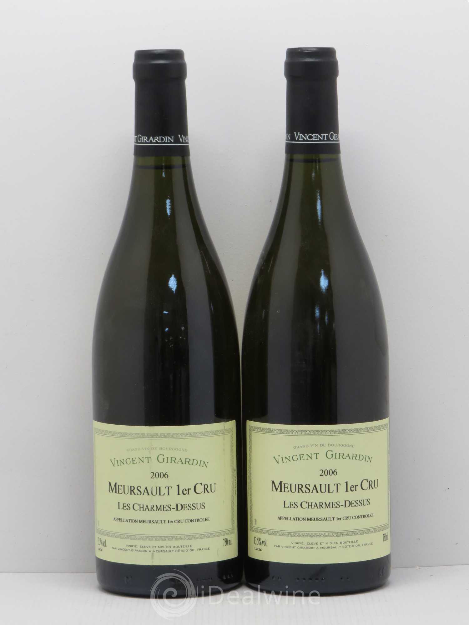 Meursault 1er Cru Les charmes Dessus Domaine Vincent Girardin 2006 - Posten von 2 Flaschen - 0