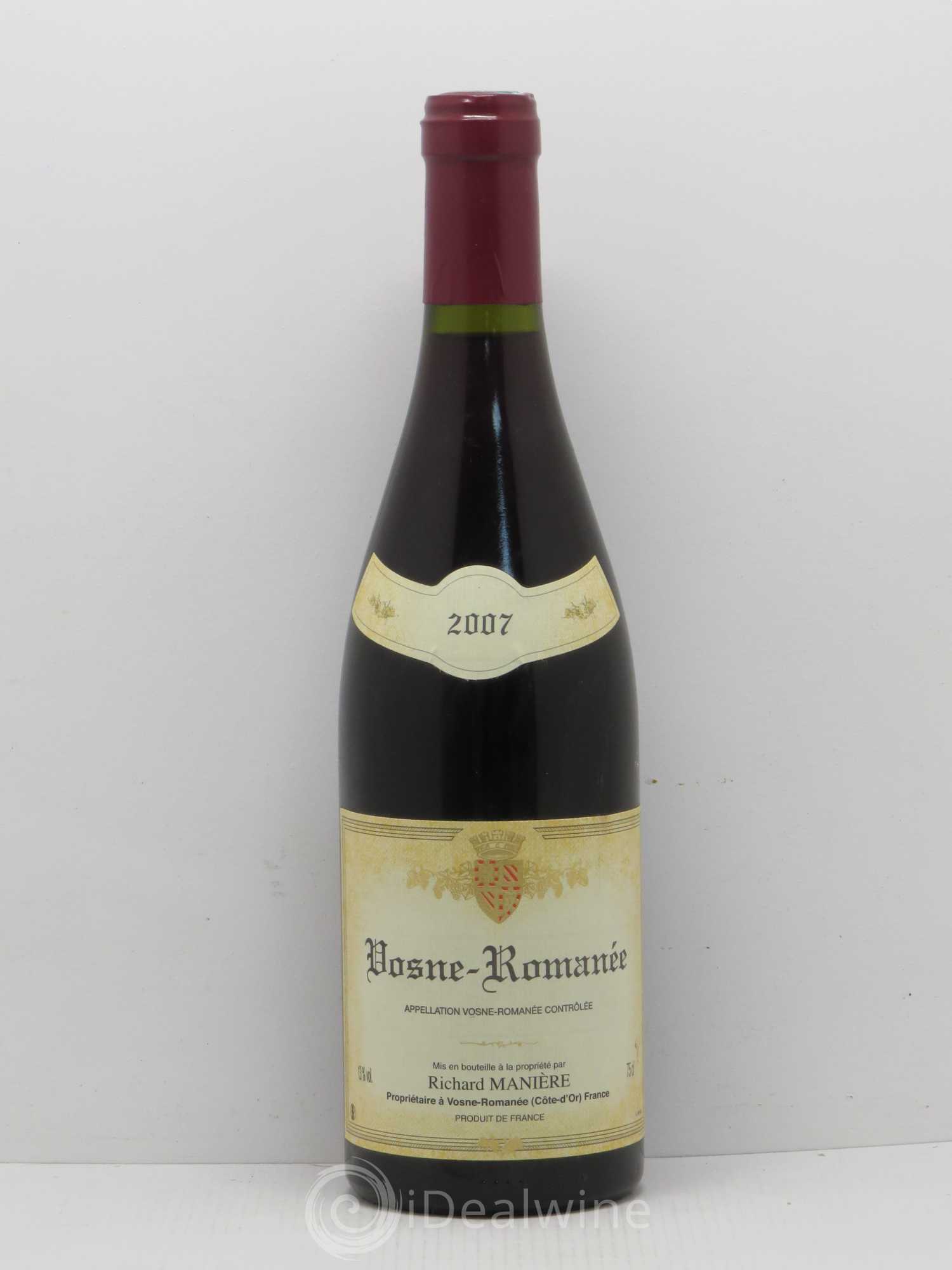 Vosne-Romanée Richard Mamere 2007 - Posten von 1 Flasche - 0