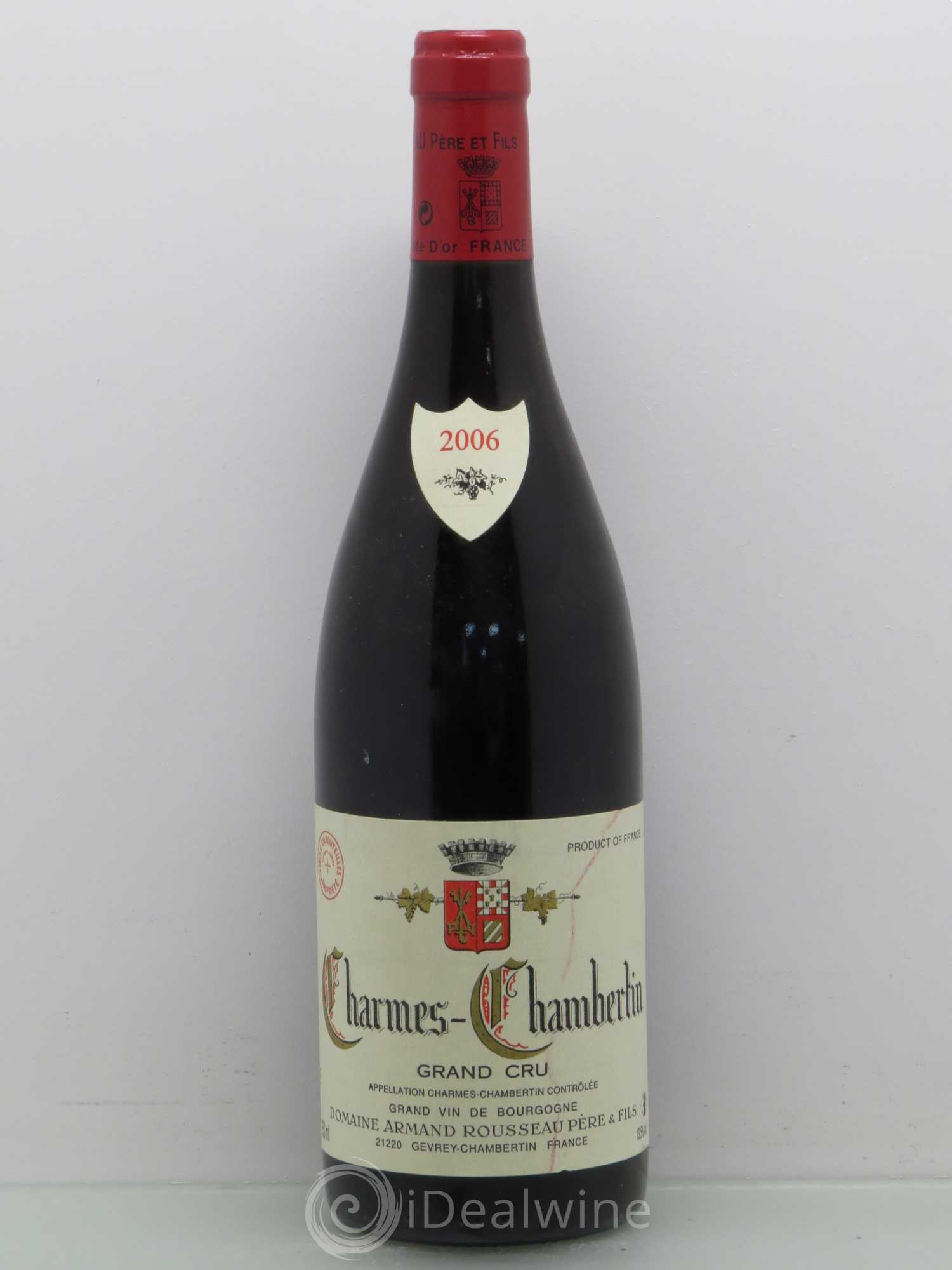 Charmes-Chambertin Grand Cru Armand Rousseau (Domaine) 2006 - Lot de 1 bouteille - 0